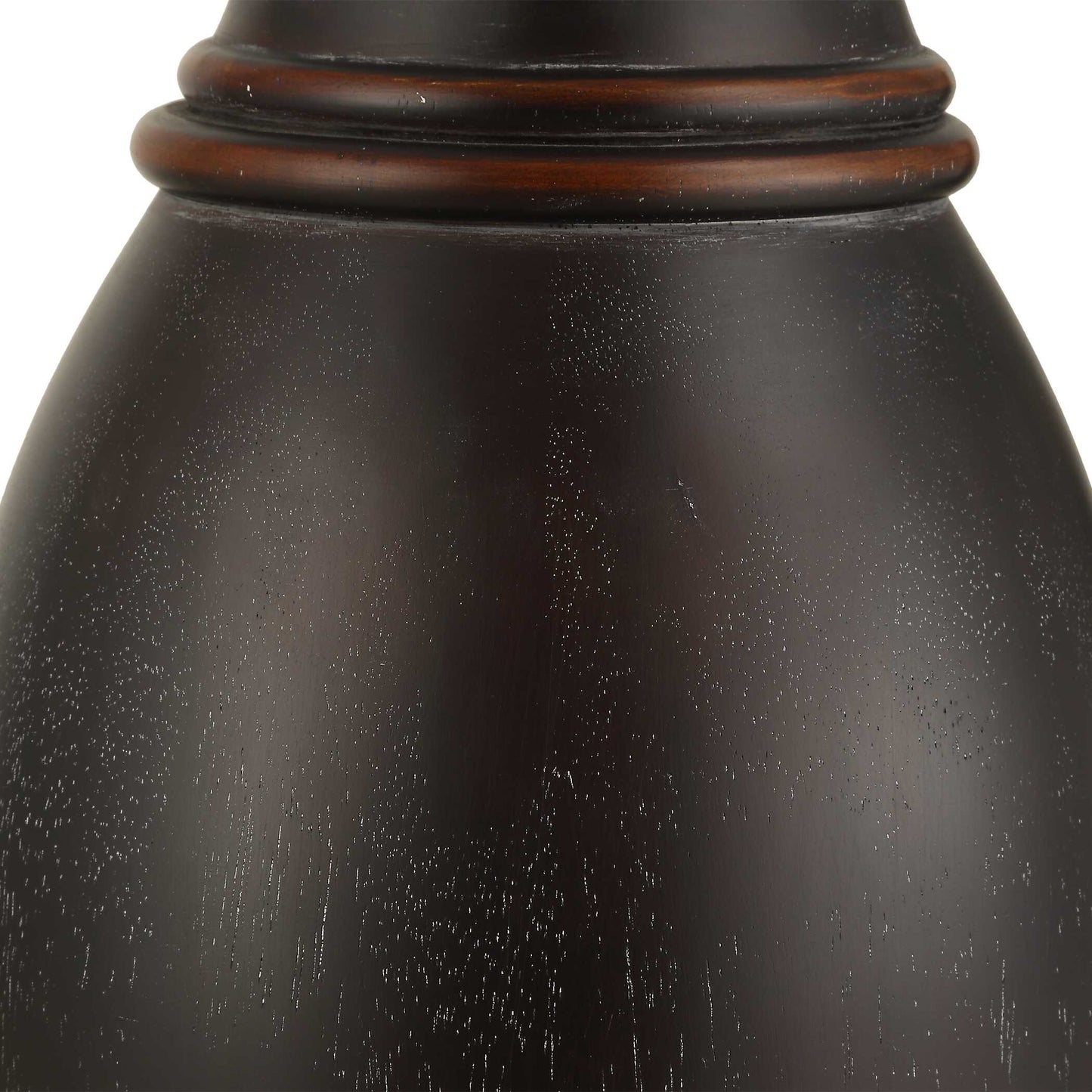 Pravin Dark Wood Floor Lamp