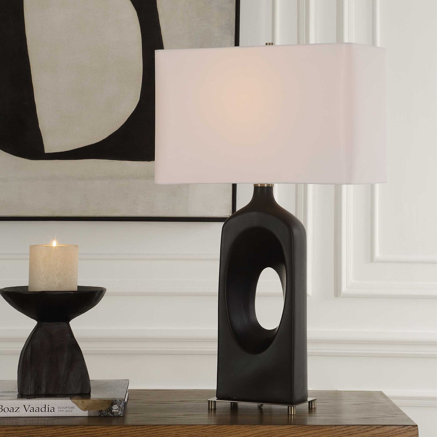 Void Matte Black Table Lamp