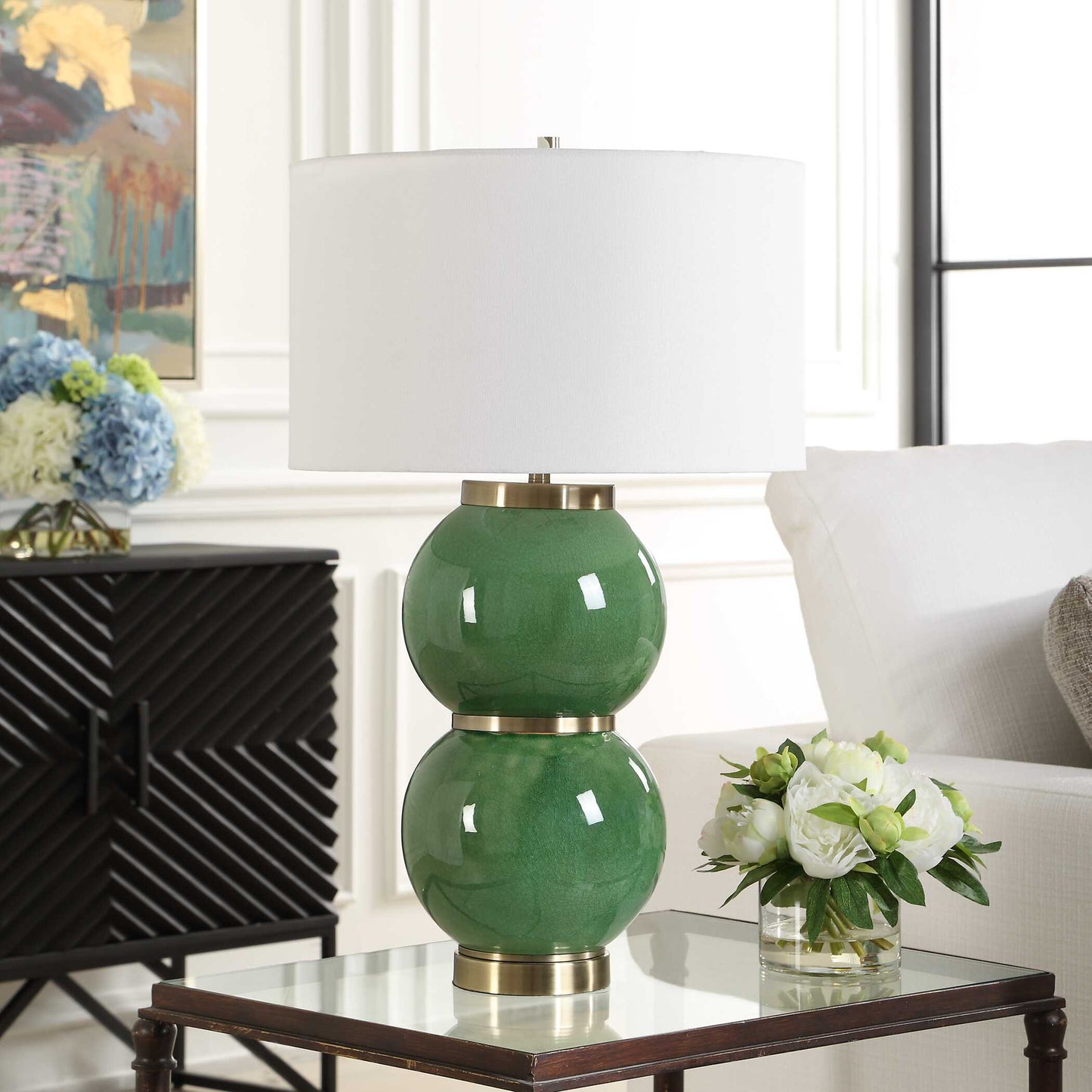 Banner Green Spheres Table Lamp