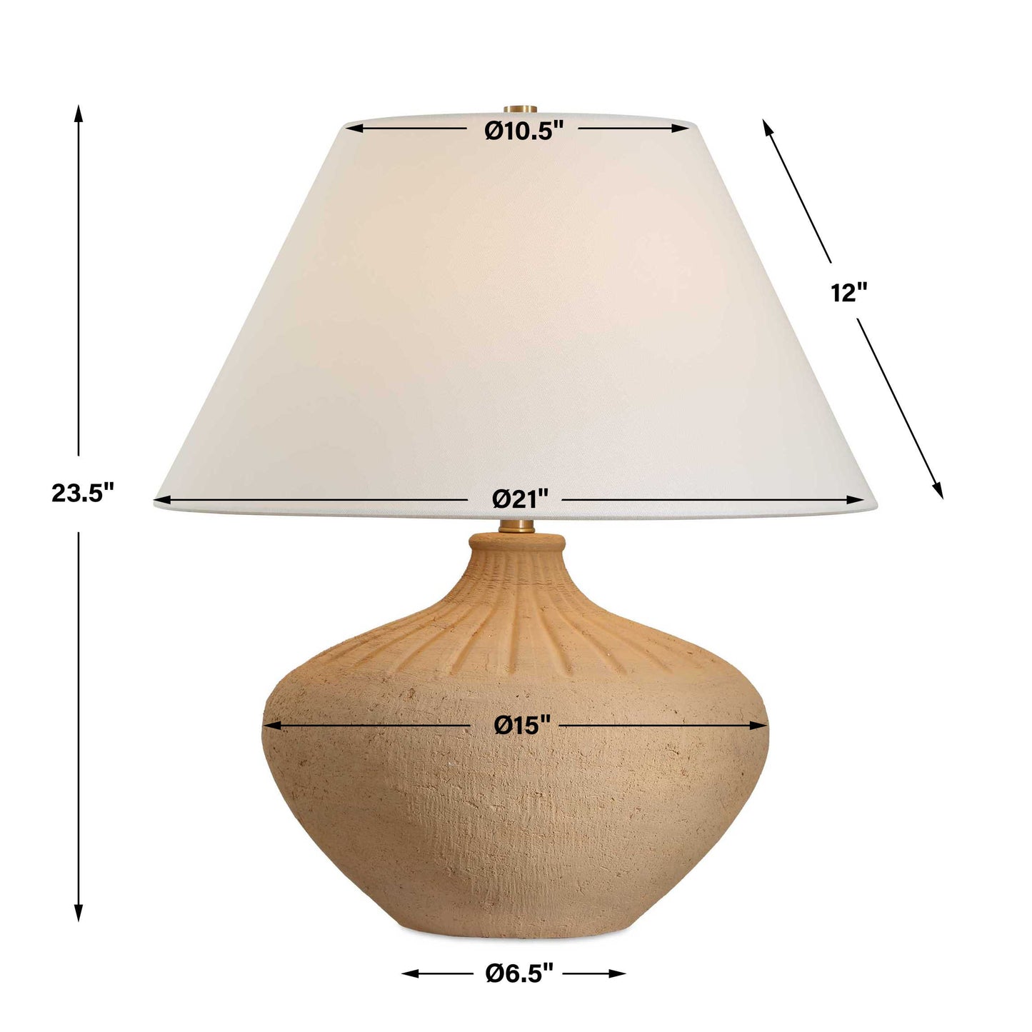 Eldon Terracotta Table Lamp