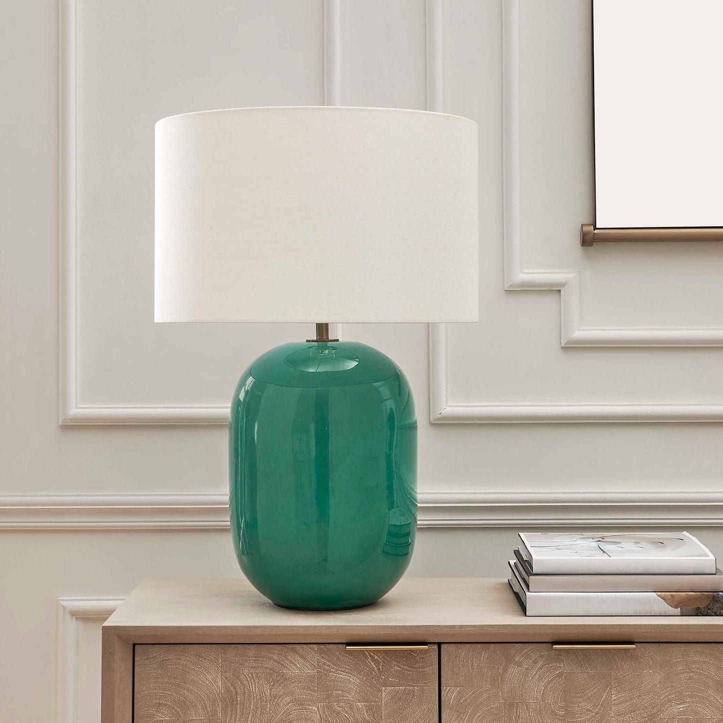 Hollis Teal Table Lamp