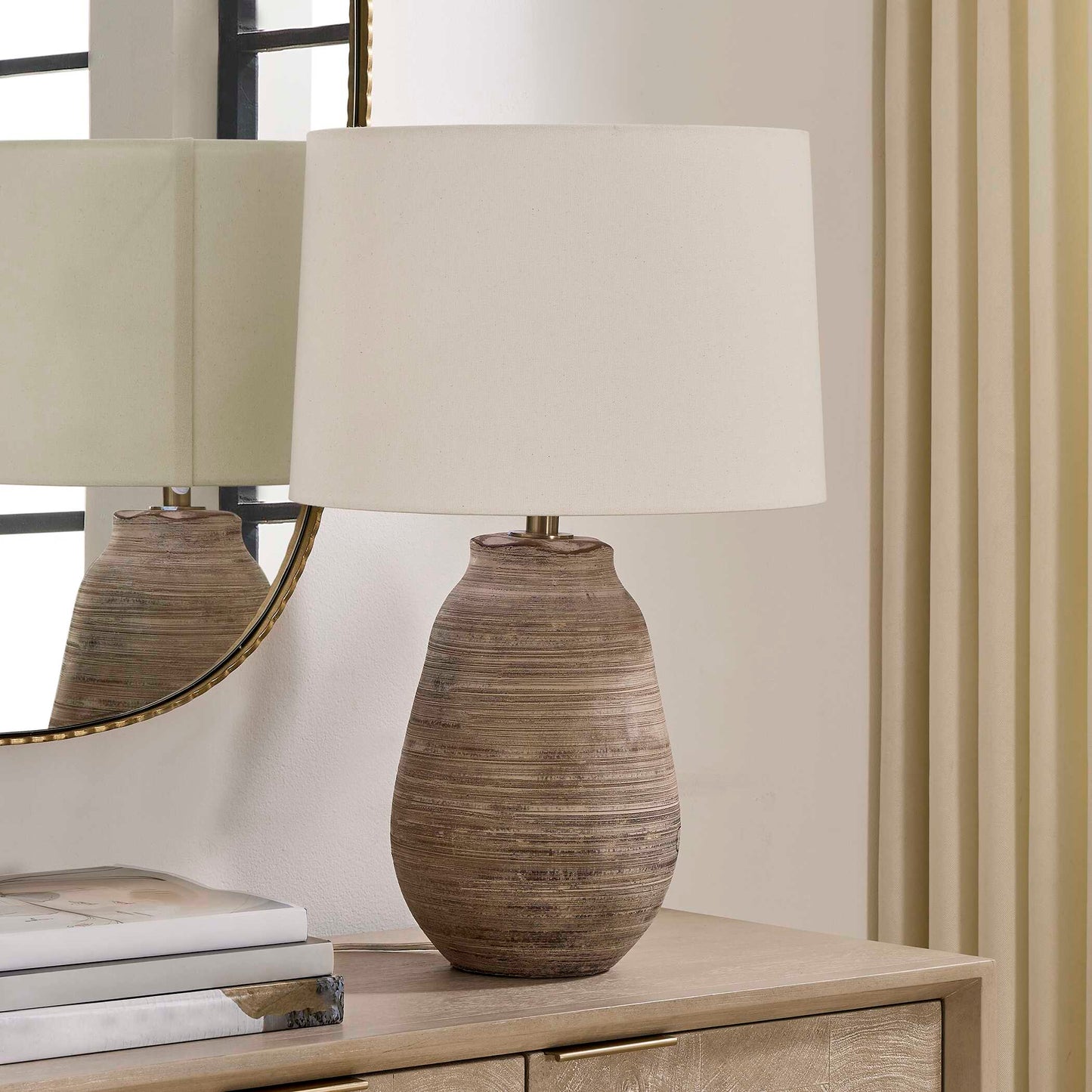 Tonachio Etched Urn Table Lamp