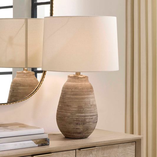 Tonachio Etched Urn Table Lamp