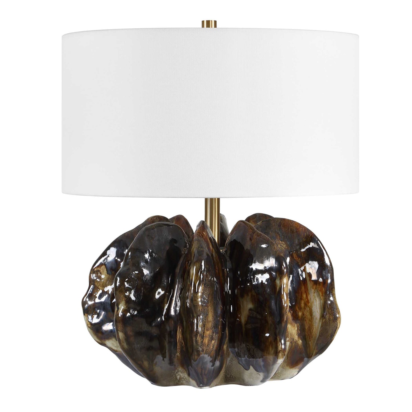 Jaudon Brown Glass Table Lamp