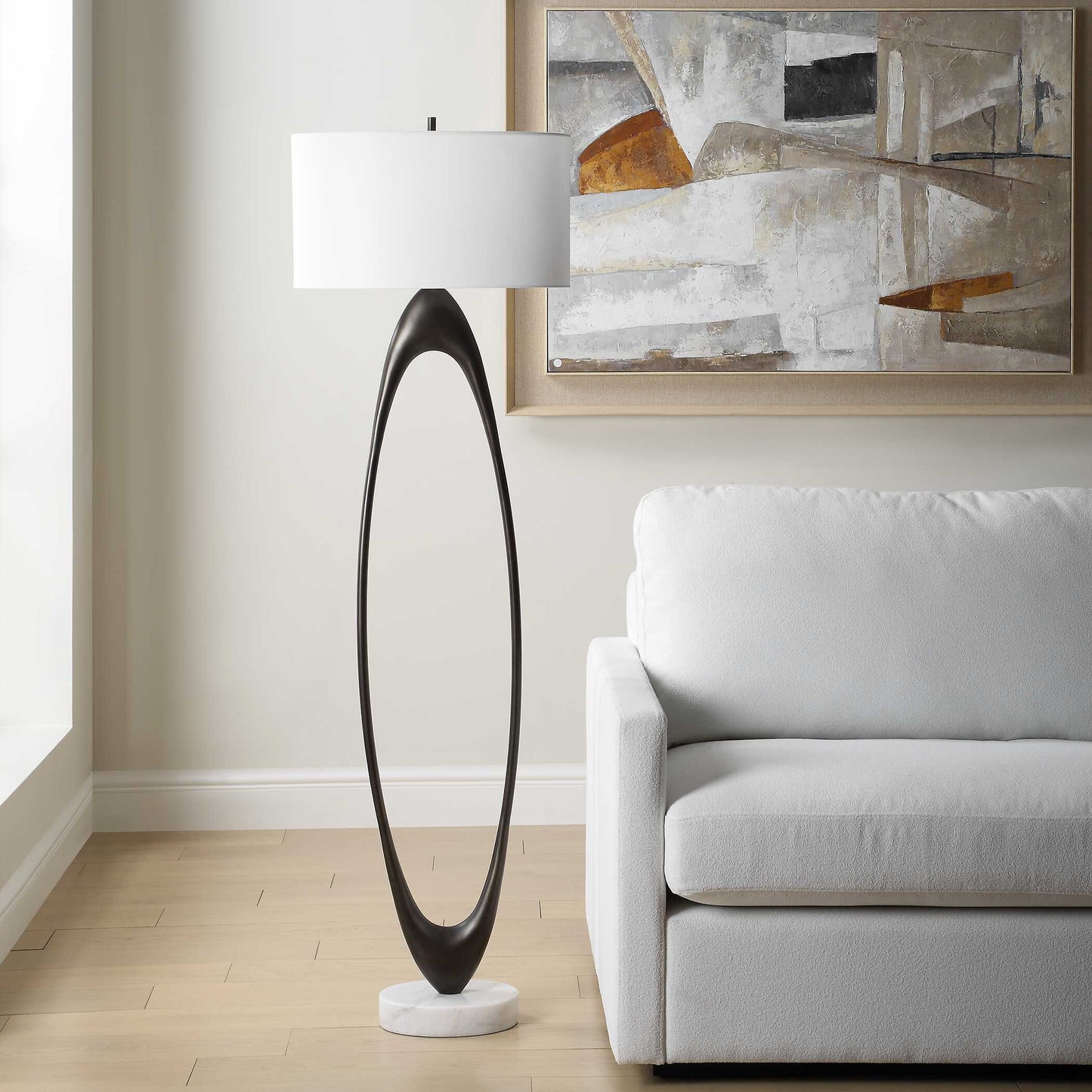 Sonic Open Oval Floor Lamp