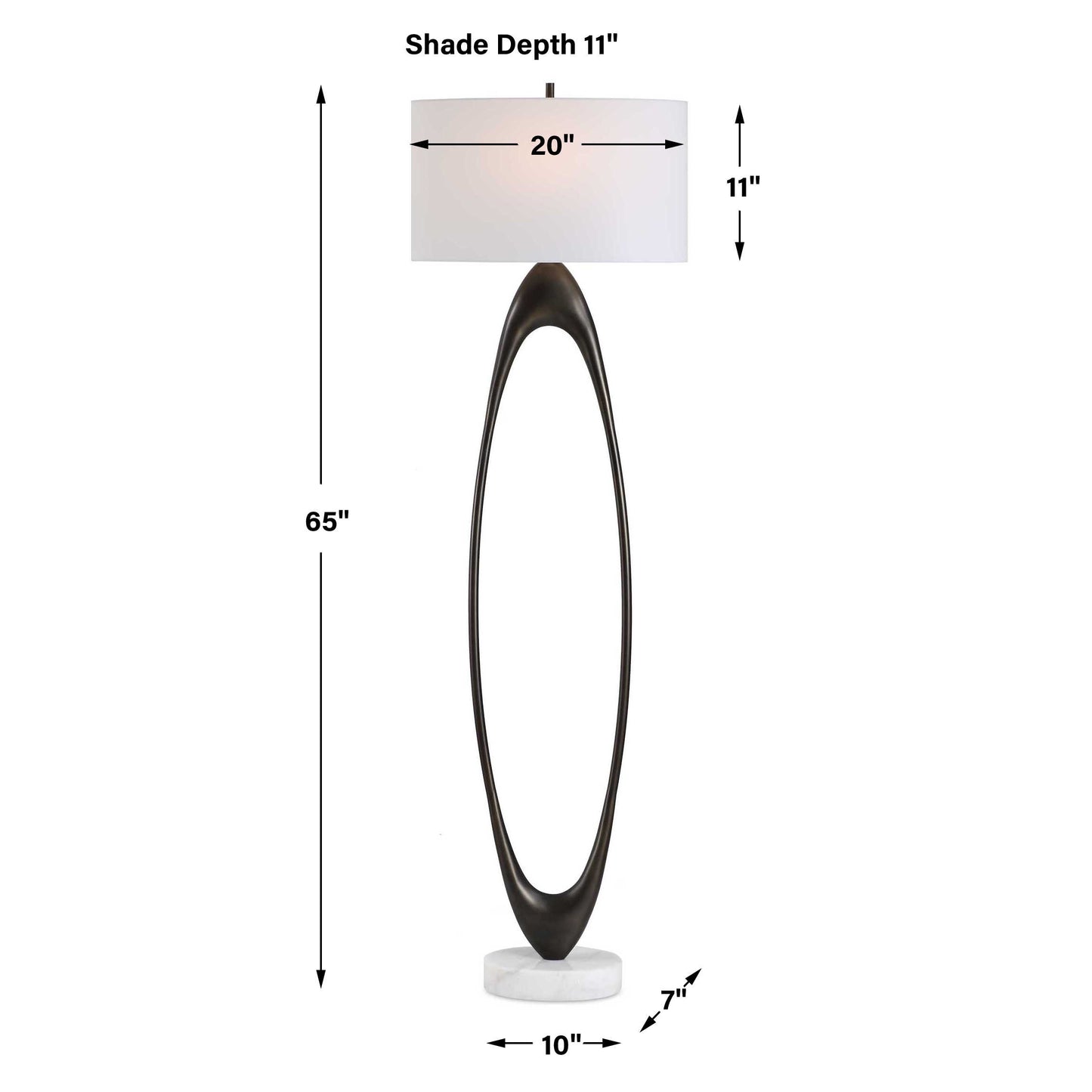 Sonic Open Oval Floor Lamp