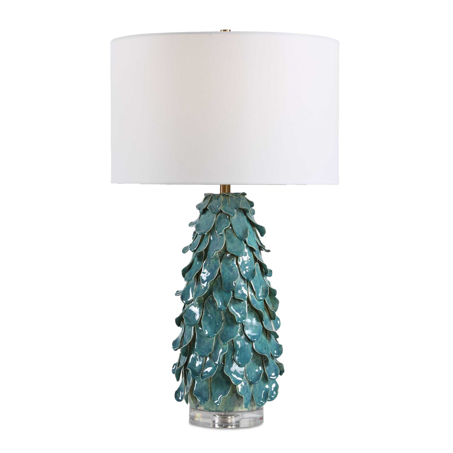 Mina Teal Blue Table Lamp