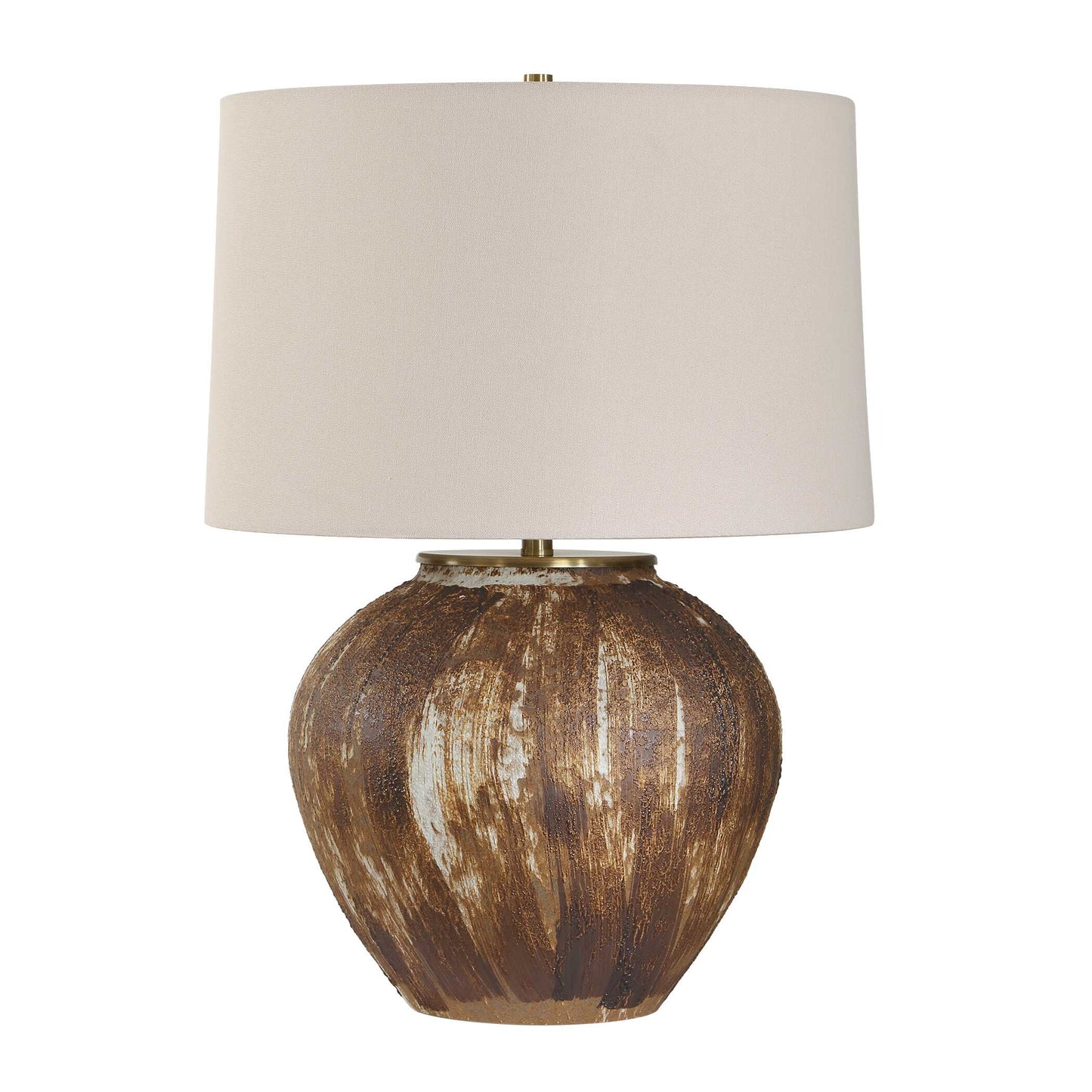 McKinley Textured Brown Table Lamp