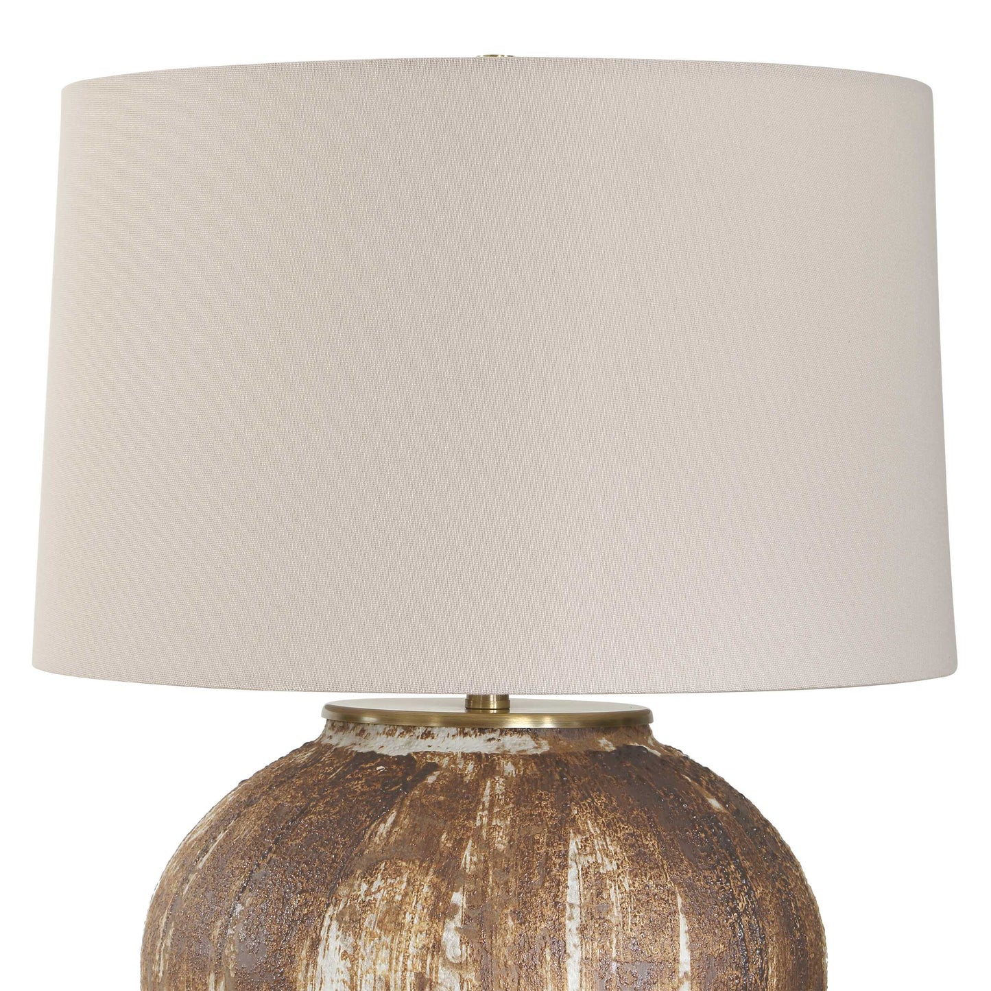 McKinley Textured Brown Table Lamp