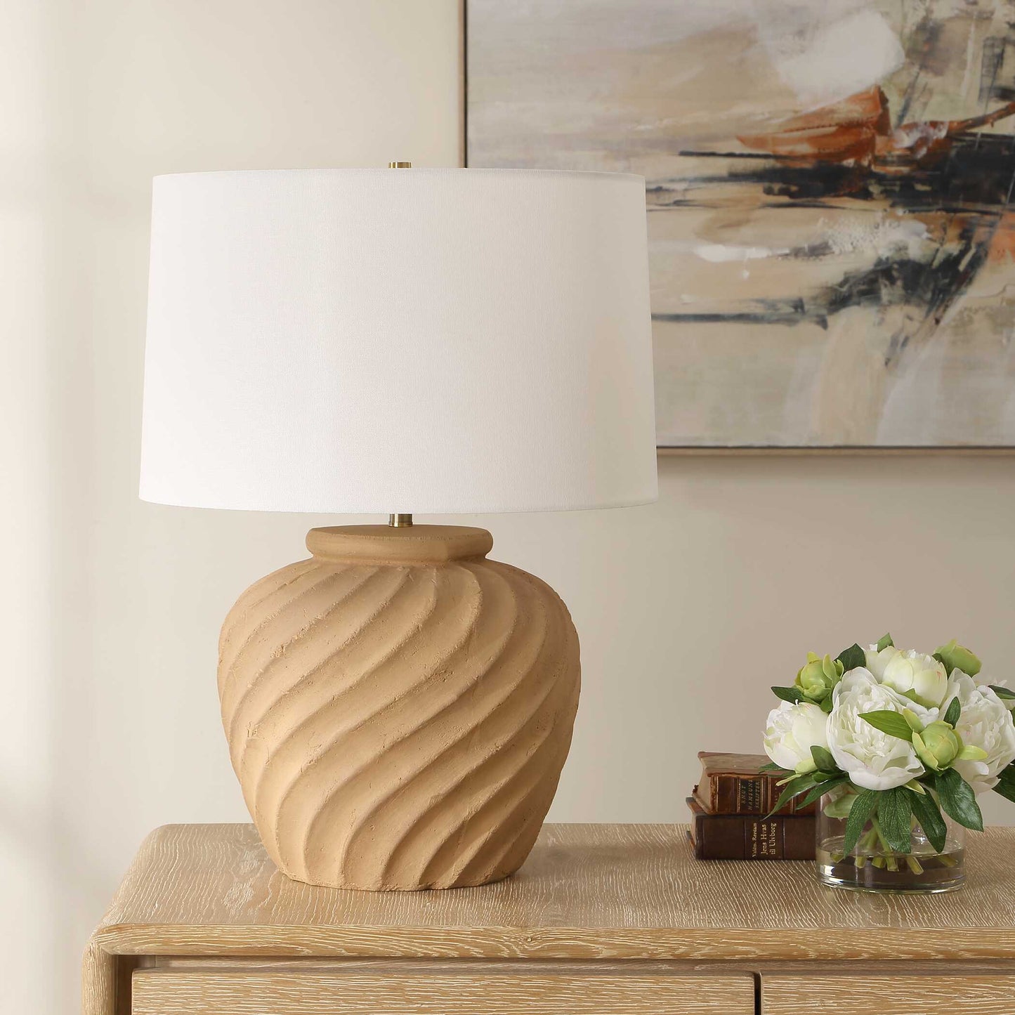 Farai Terracotta Table Lamp