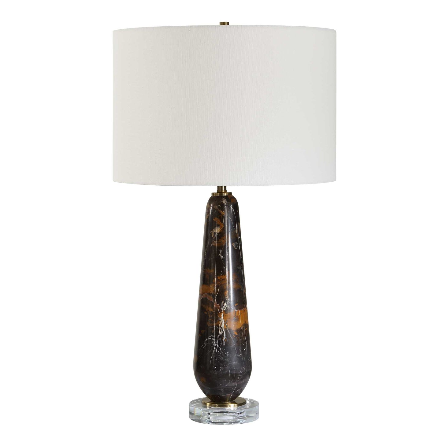 Dames Dark Marble Table Lamp