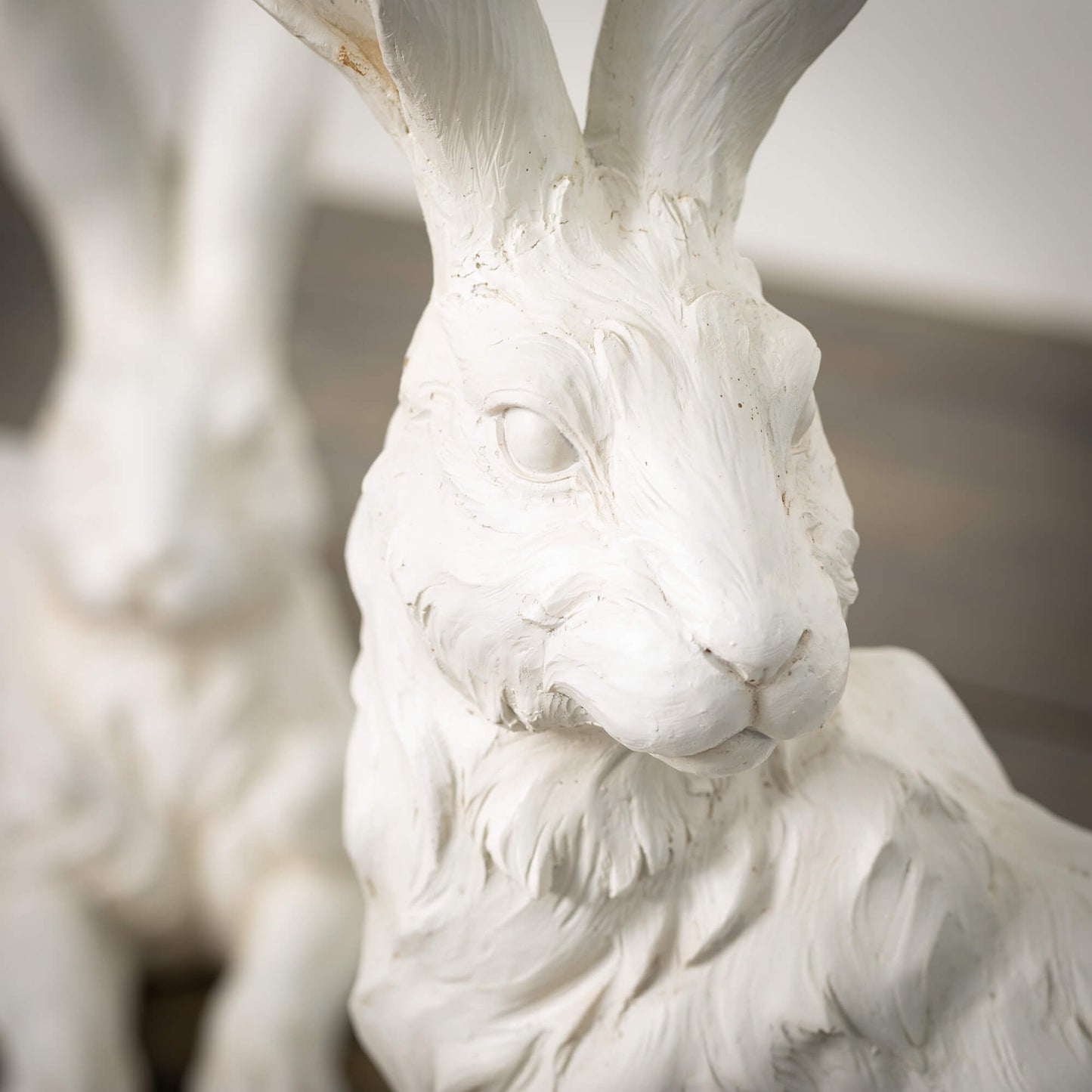 Rabbit Statue Set Close-up