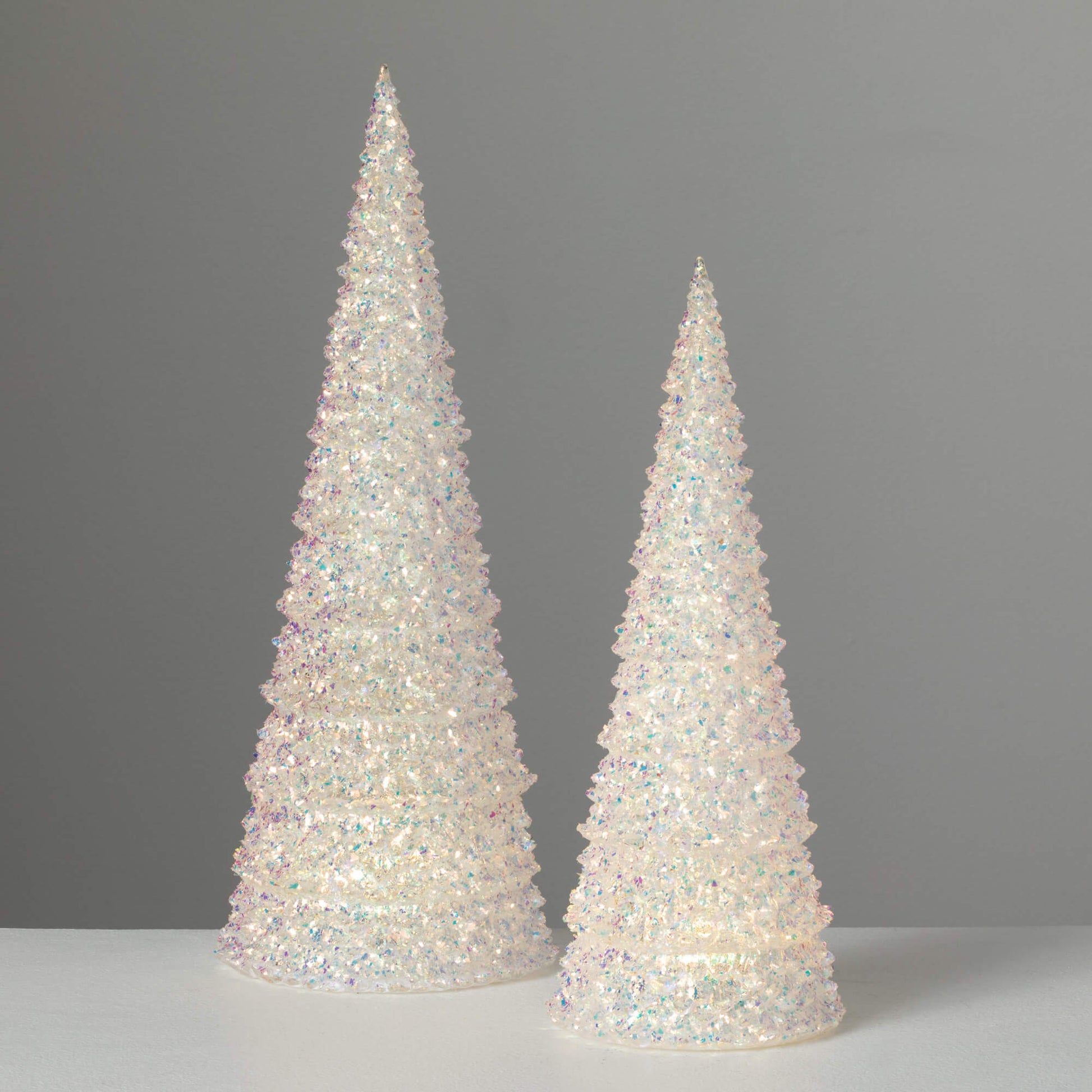 LED Confetti Cone Christmas Trees Plain