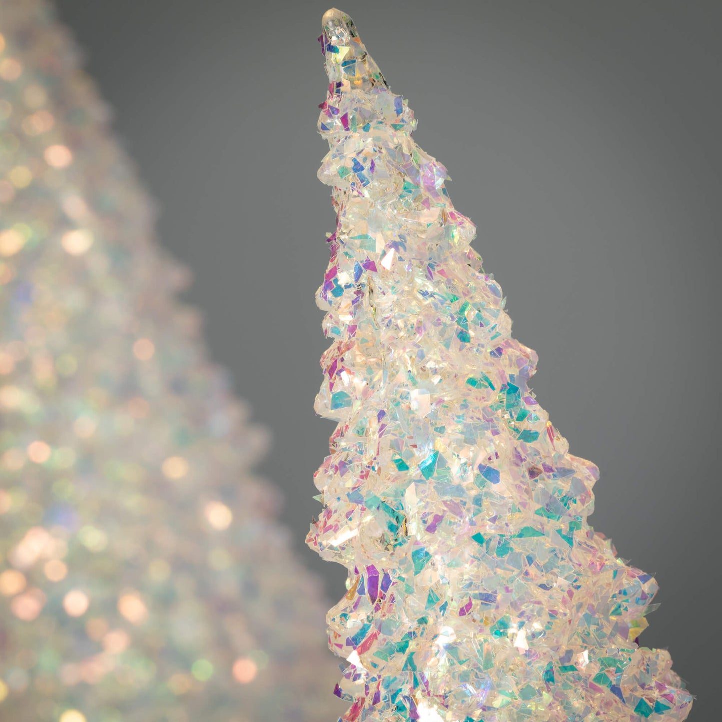 LED Confetti Cone Christmas Trees Close-up