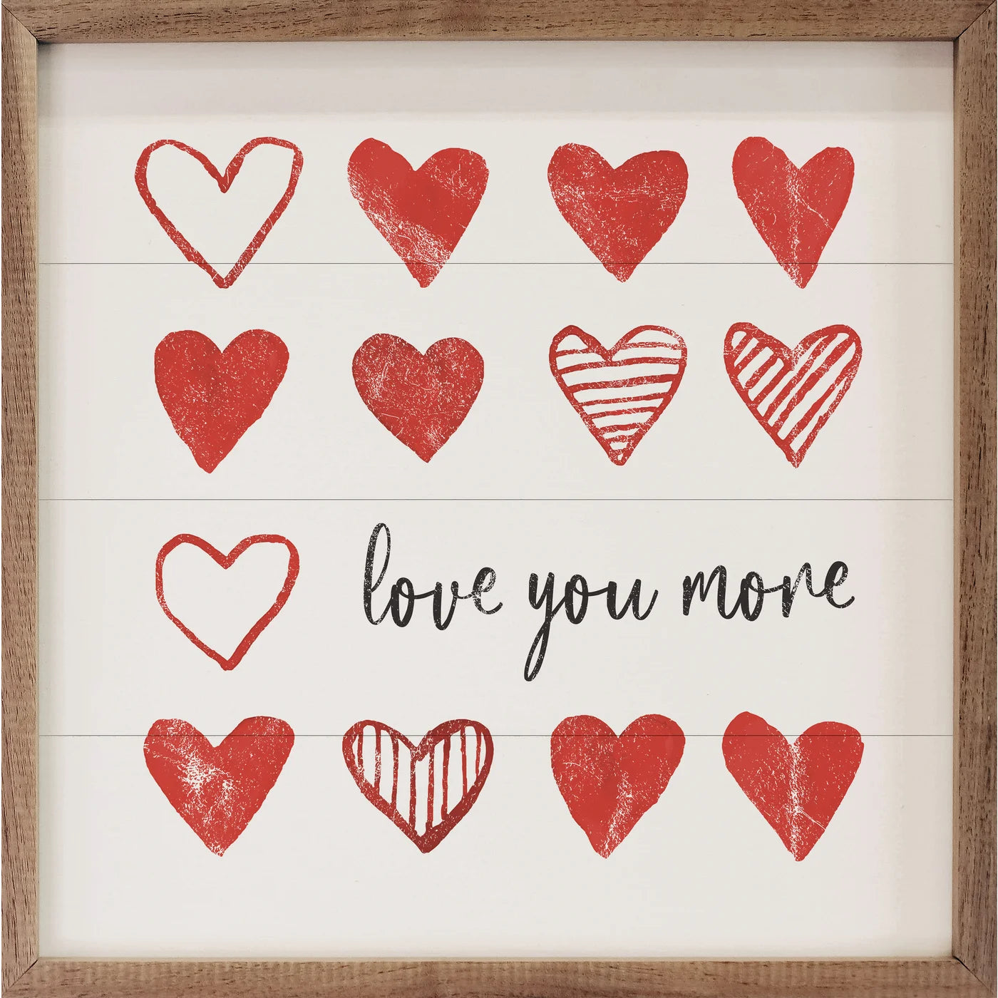 Love You More Wooden Art