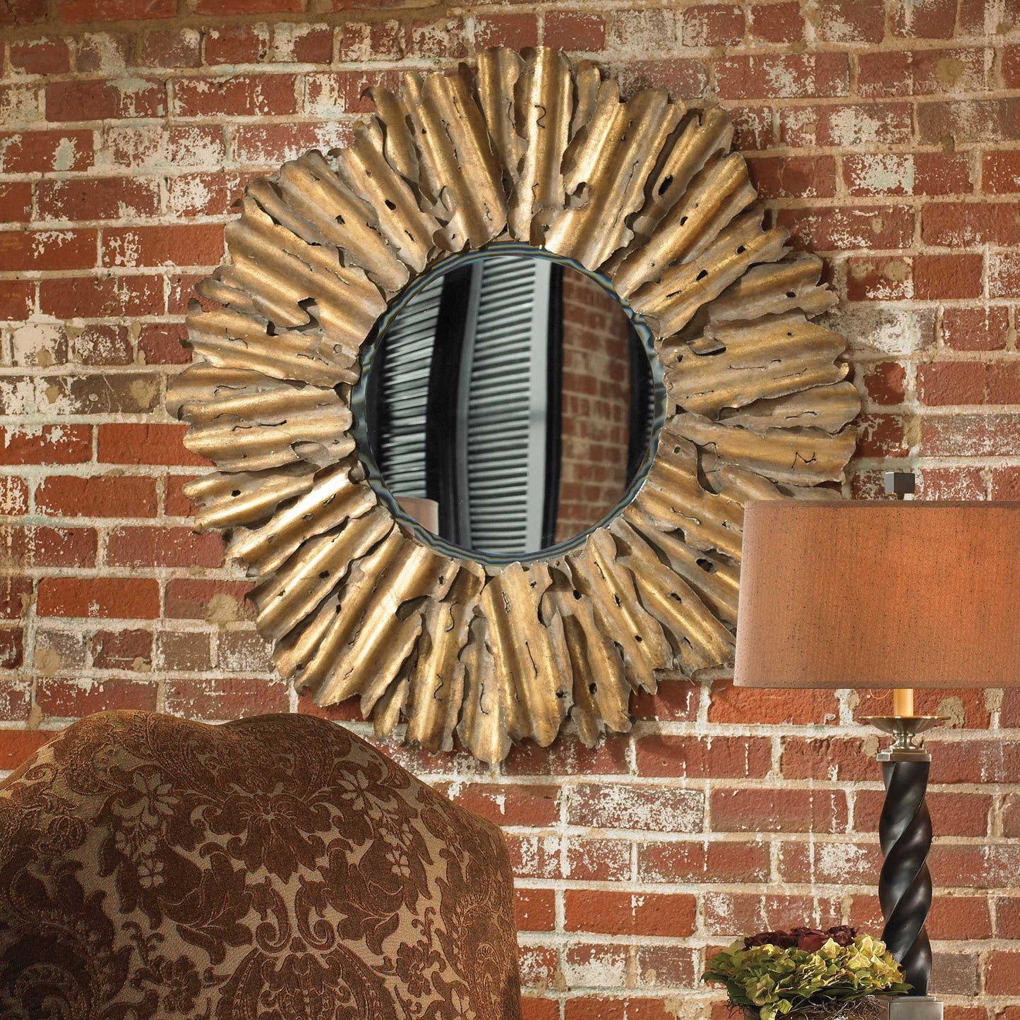 Hemani Antique Gold Mirror