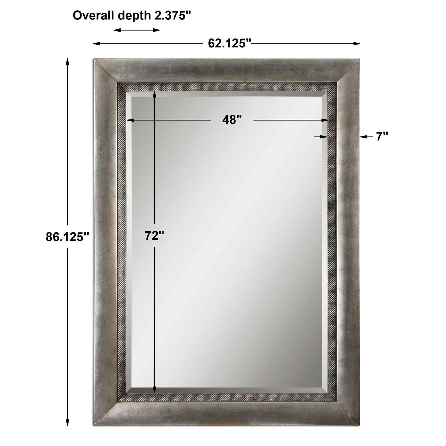 Gilford Antique Silver Mirror