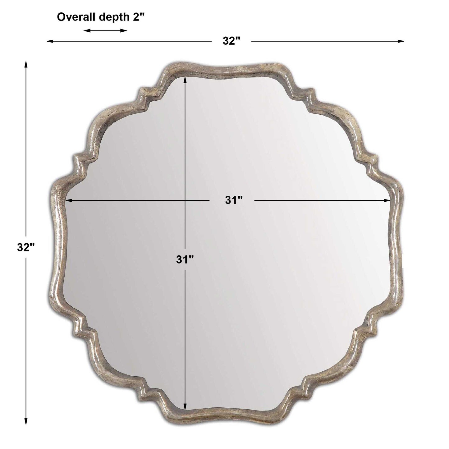 Valentia Silver Mirror