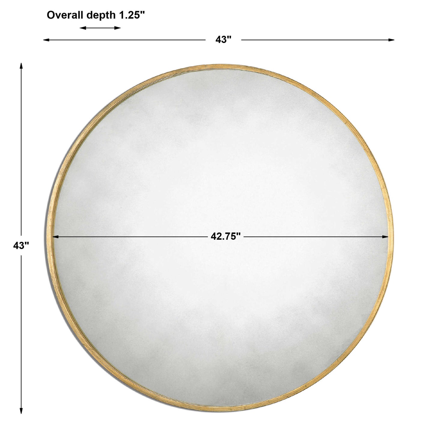 Junius Round Gold Mirror