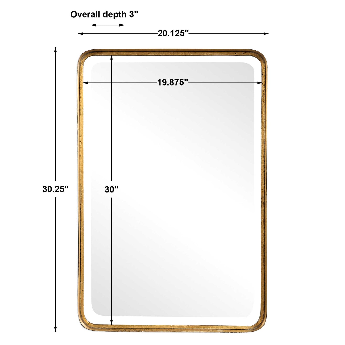 Crofton Antique Gold Mirror