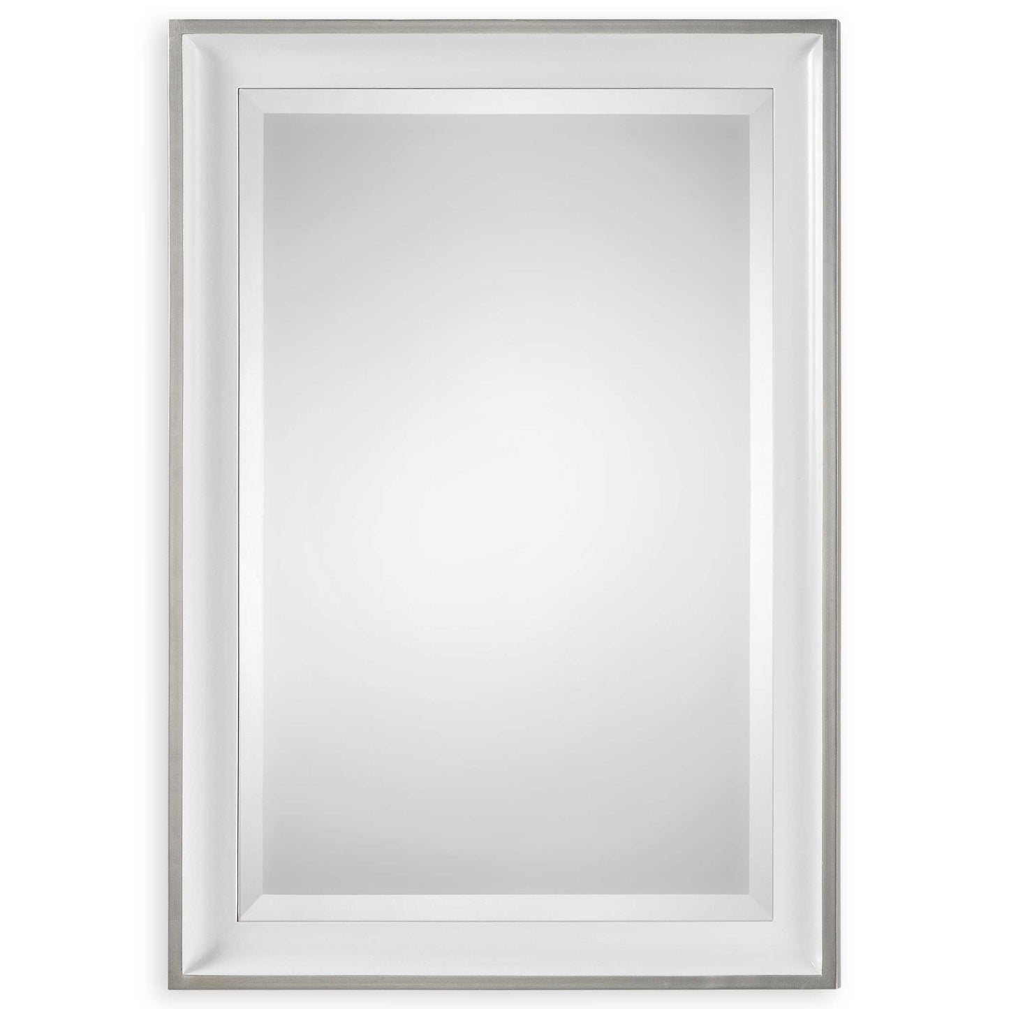 Lahvahn White Silver Mirror