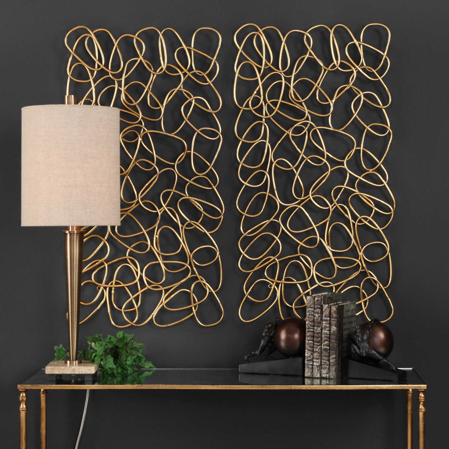 In The Loop Gold Wall Art Set/2