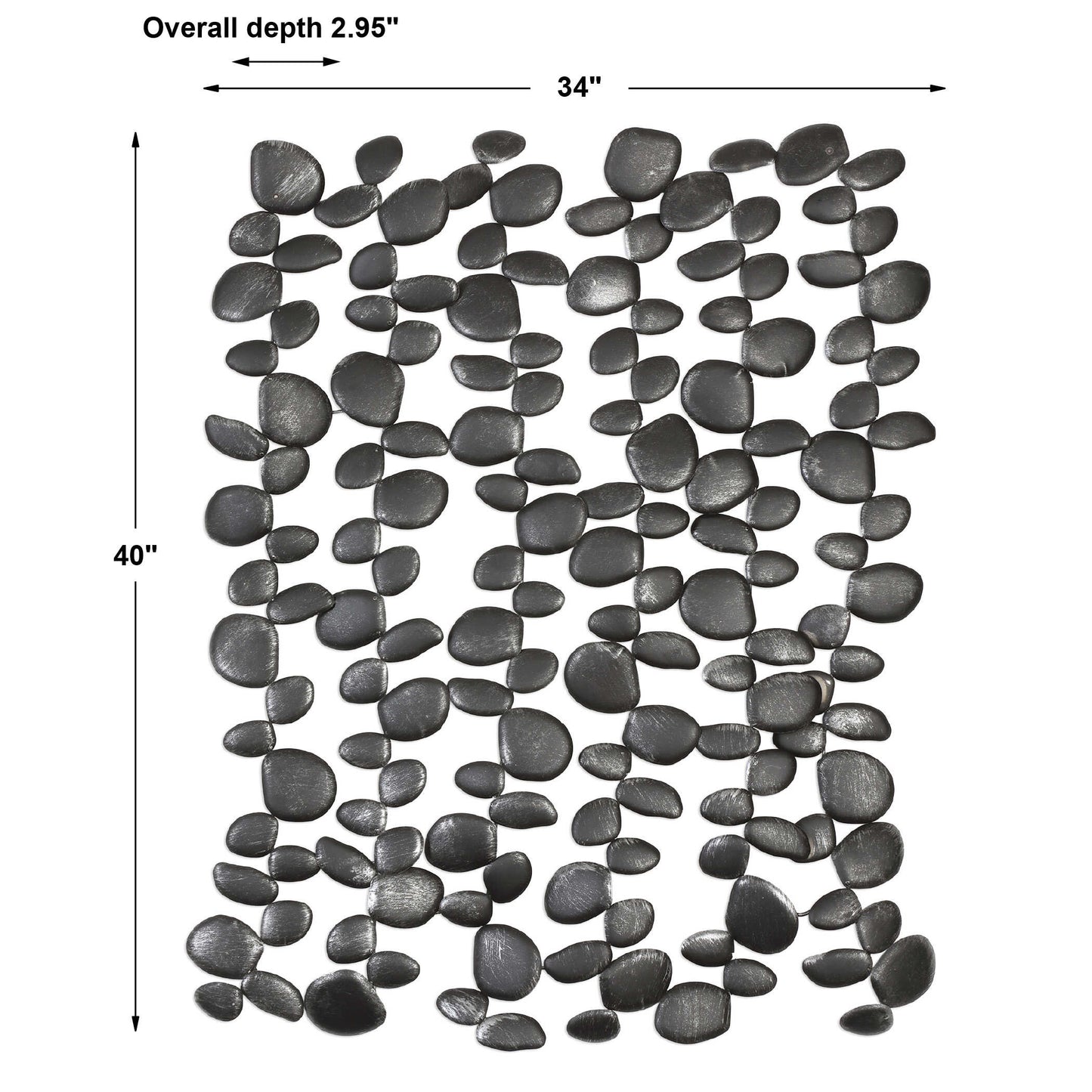 Skipping Stones Forged Iron Wall Art