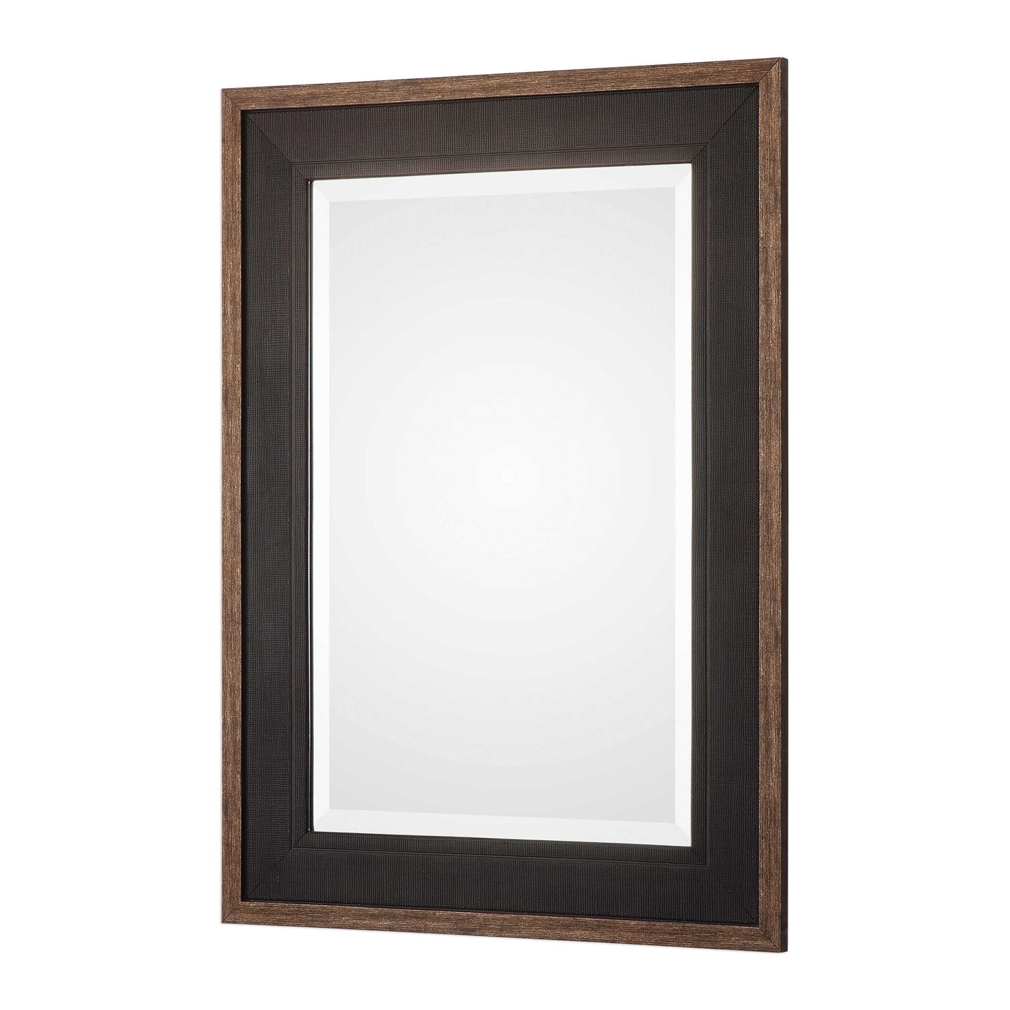 Staveley Rustic Black Mirror