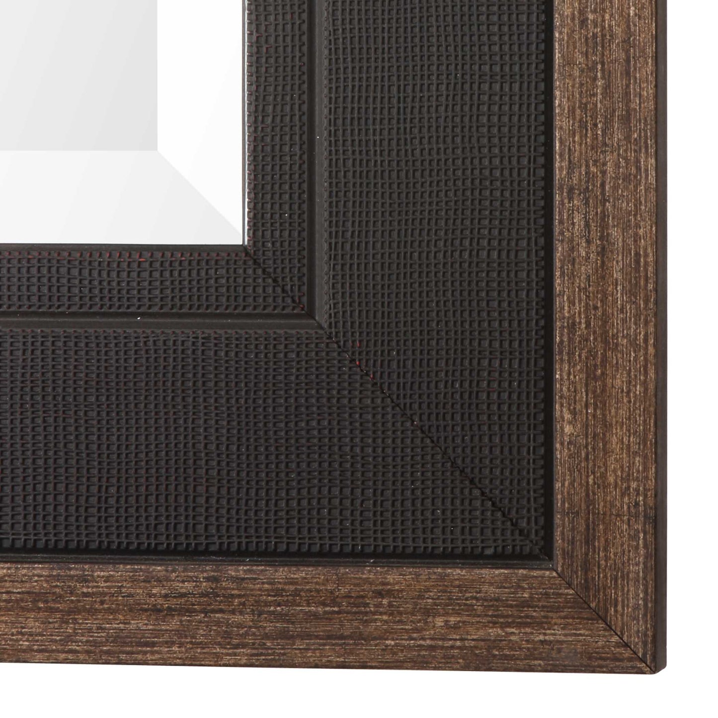 Staveley Rustic Black Mirror