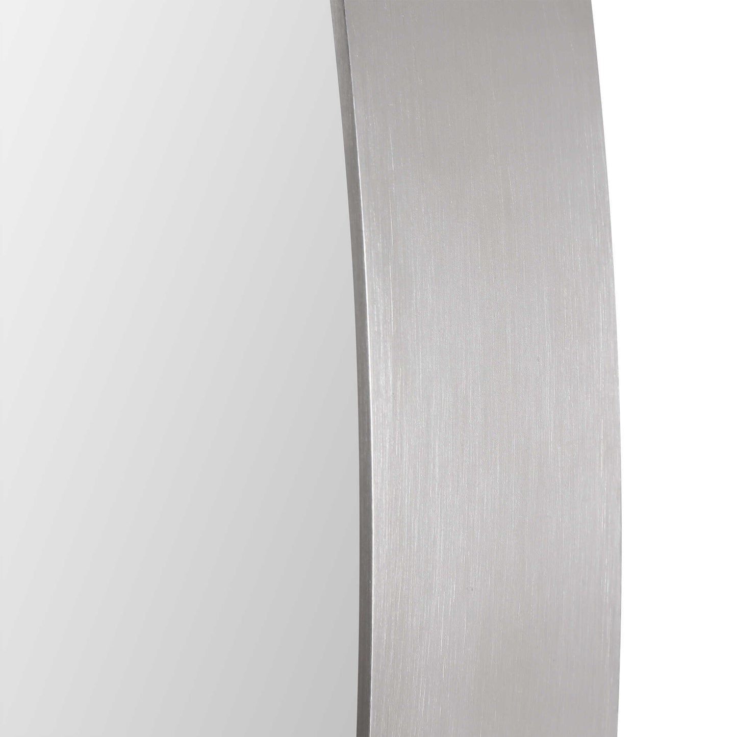 Pursley Brushed Nickel Oval Mirror