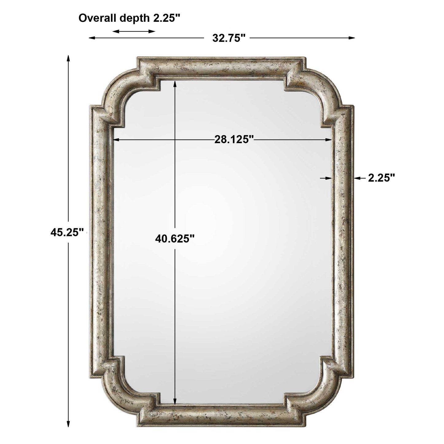 Calanna Antique Silver Mirror