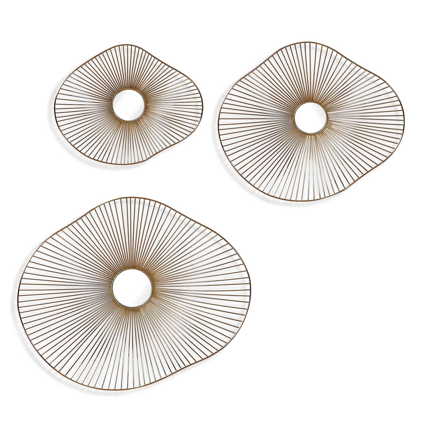Avarie Gold Metal Wall Art Set/3