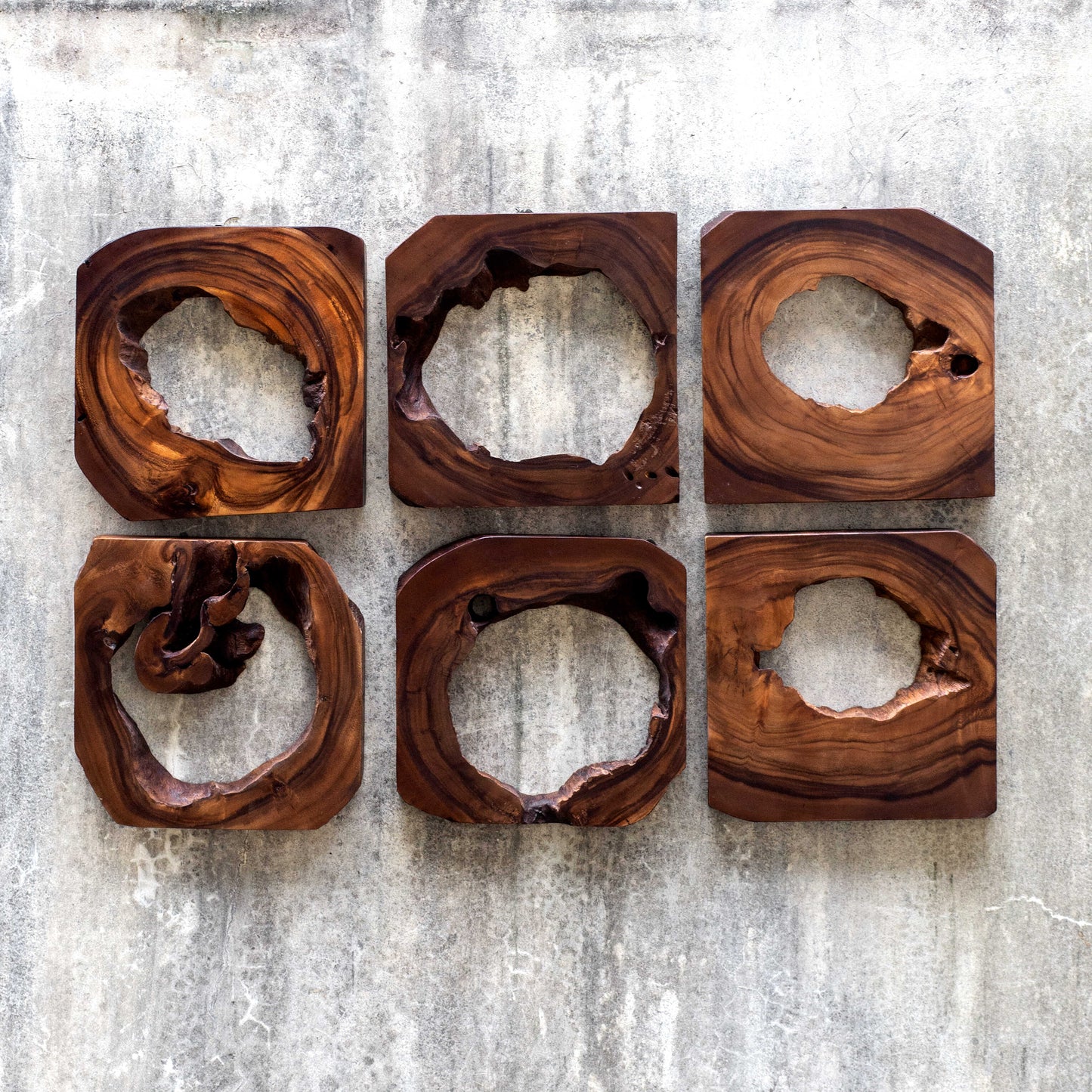 Adlai Wood Wall Art Set/6