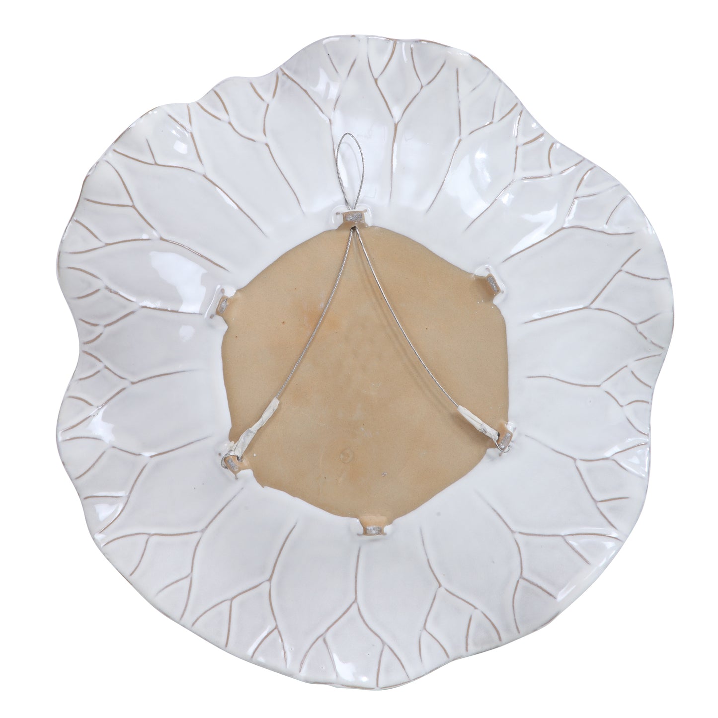 Abella Ceramic Wall Decor Set/3 White