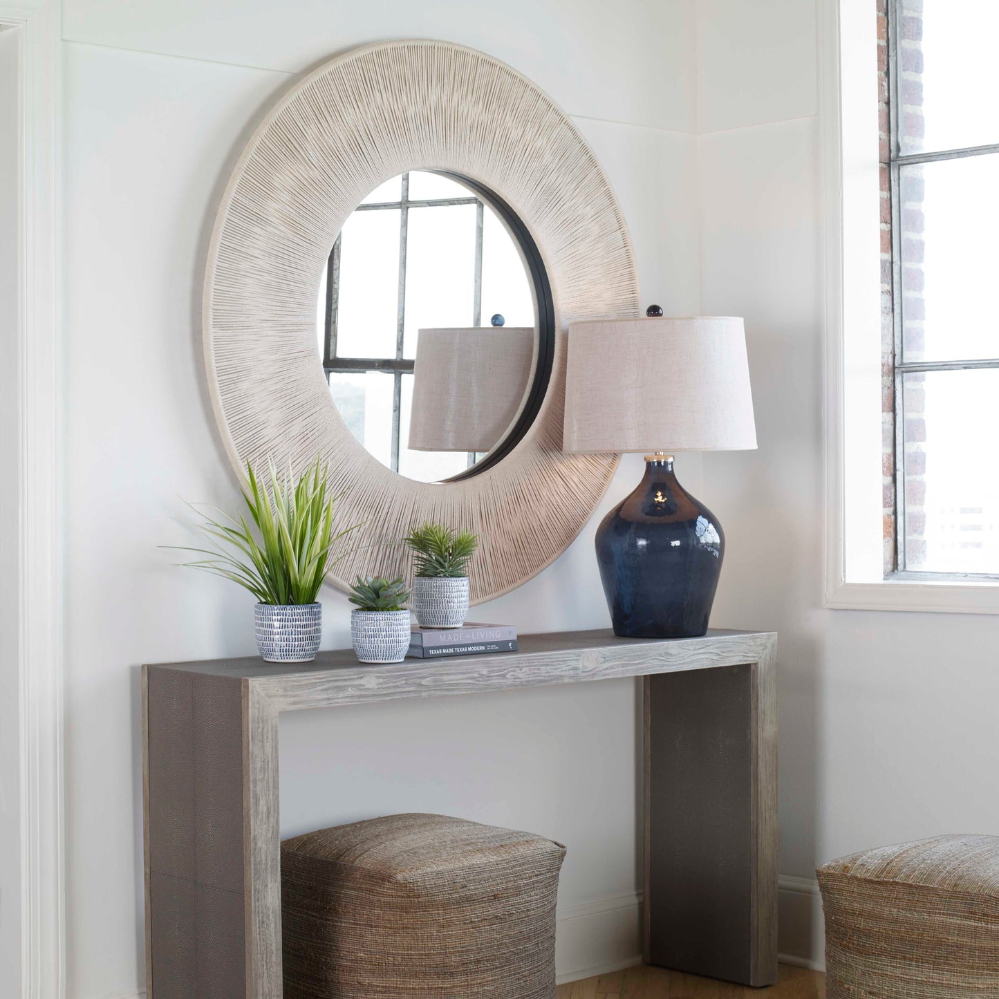 Sailor's Knot Round Mirror