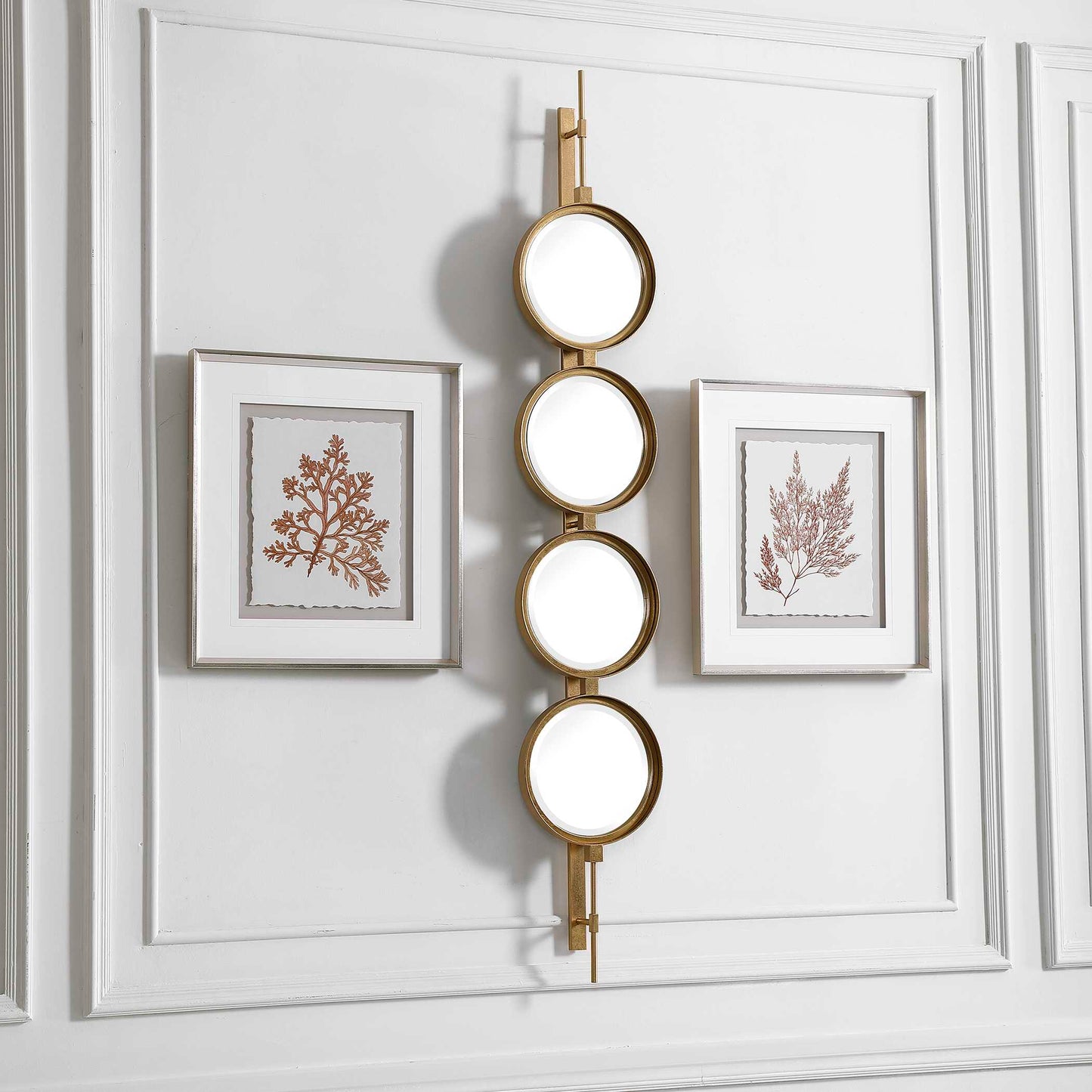 Button Gold Mirror