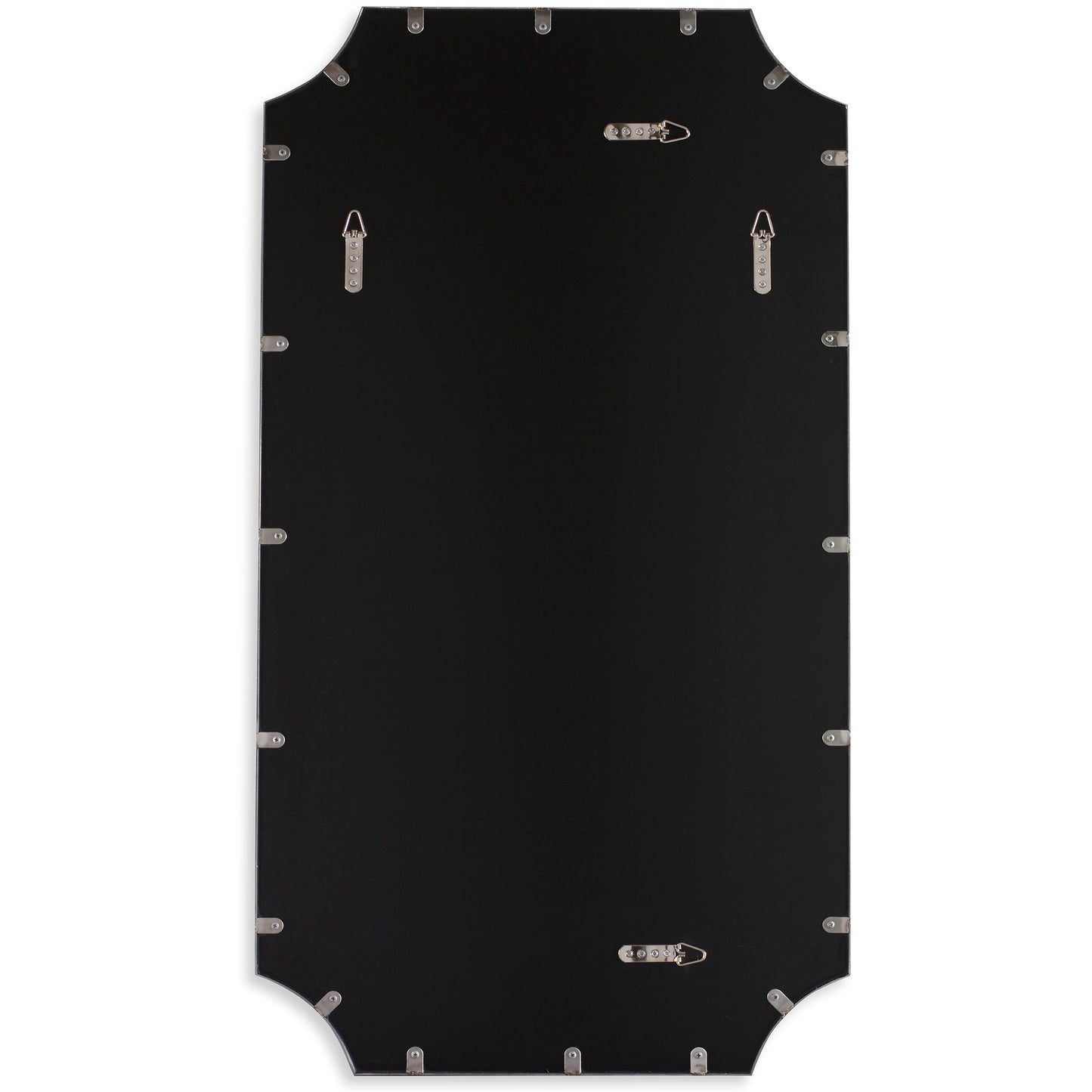 Lennox Black Scalloped Corner Mirror