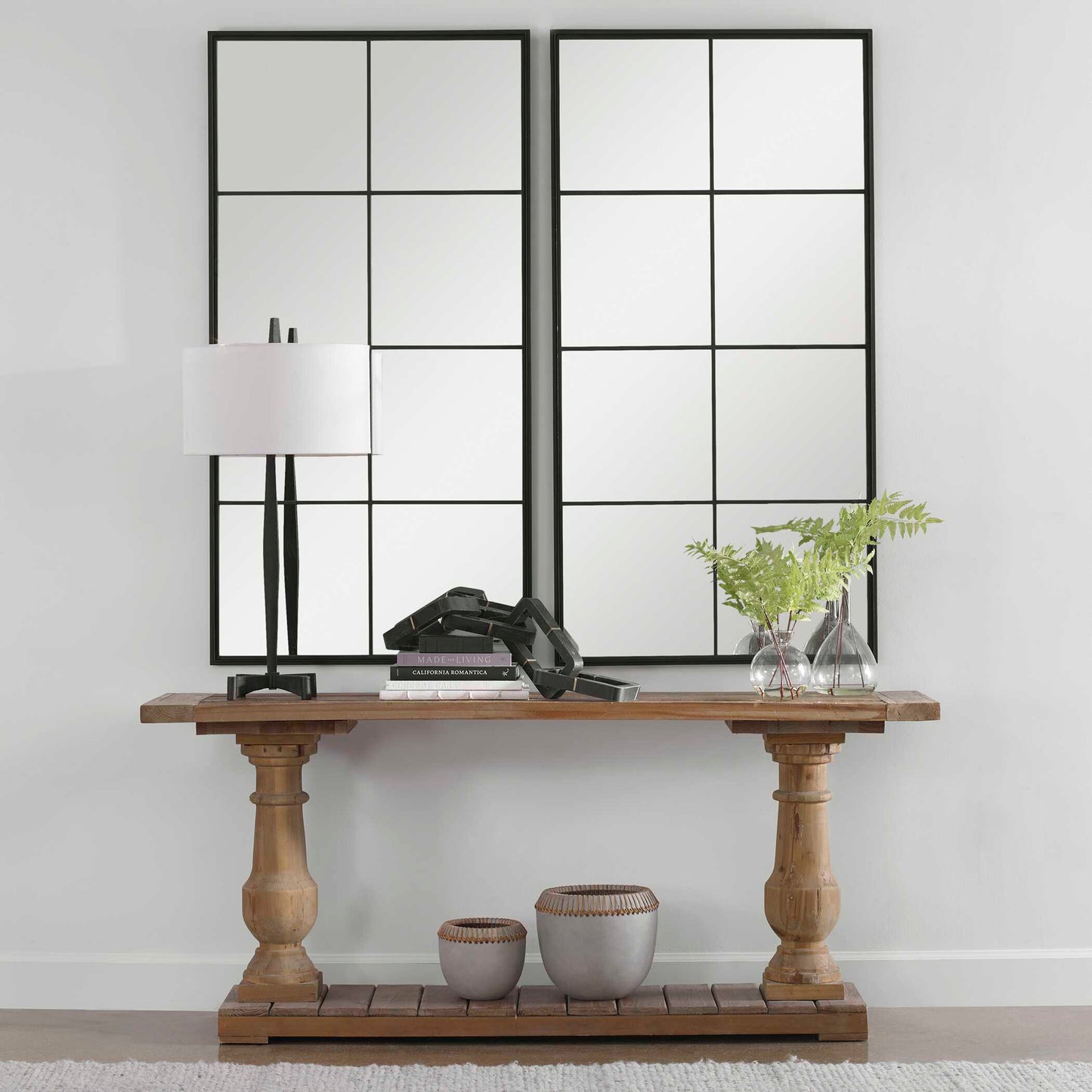 Rousseau Iron Window Mirror
