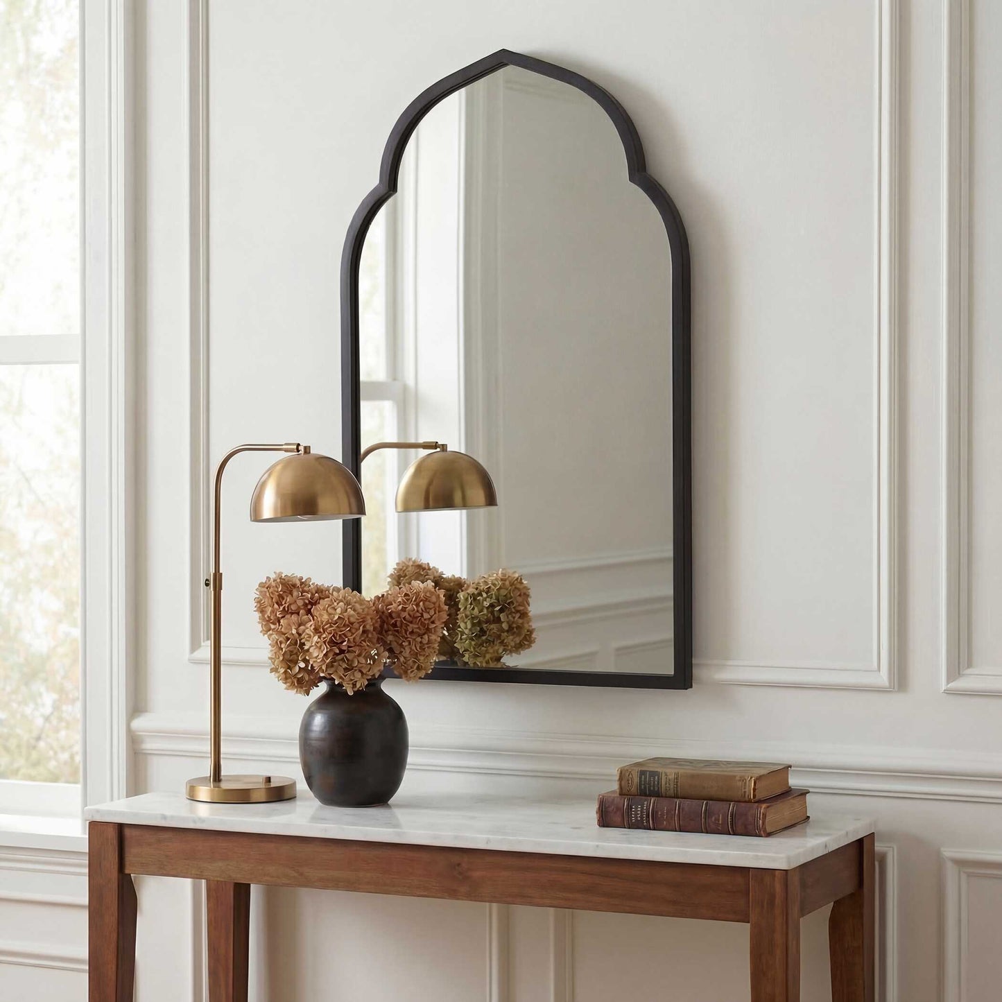 Kenitra Black Arch Mirror