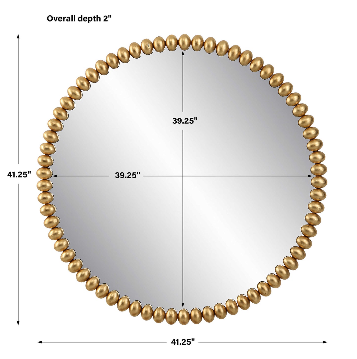 Byzantine Round Gold Mirror