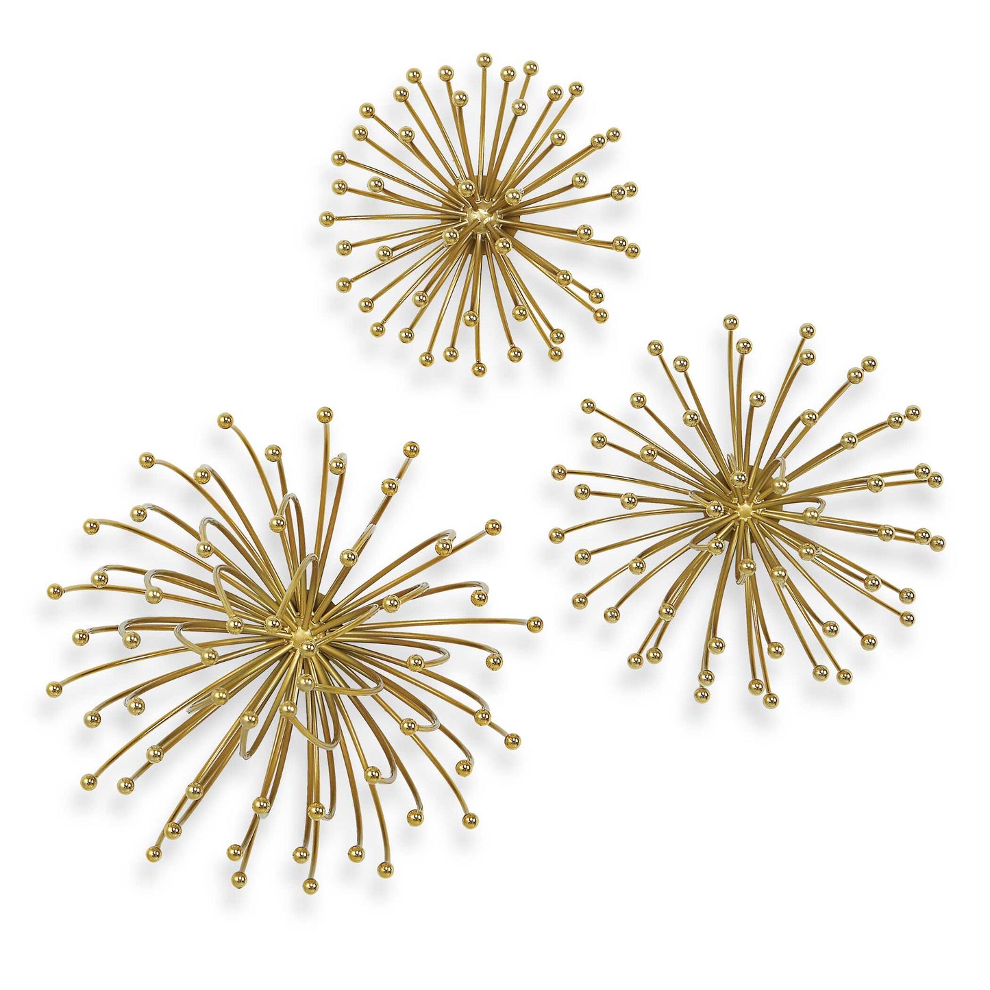 Aga Gold Metal Wall Decor Set/3