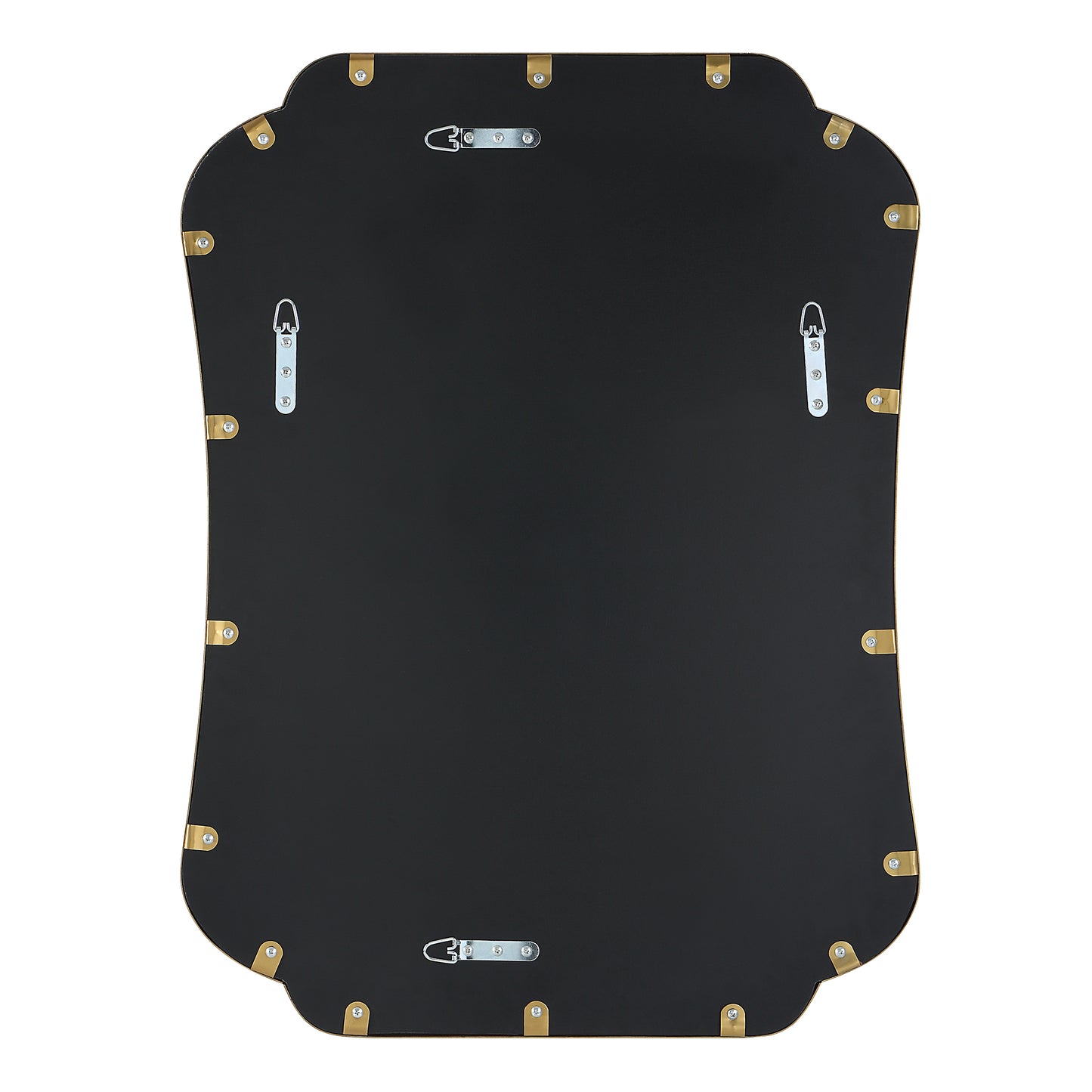Athena Brushed Brass Mirror