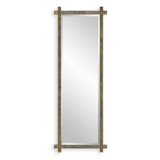 Abanu Ribbed Gold Dressing Mirror