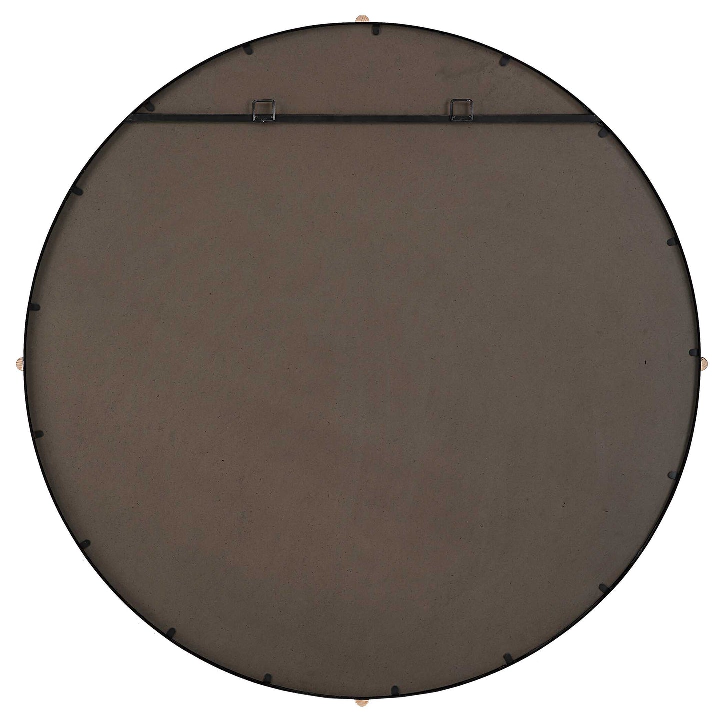 Bonded Round Black Mirror