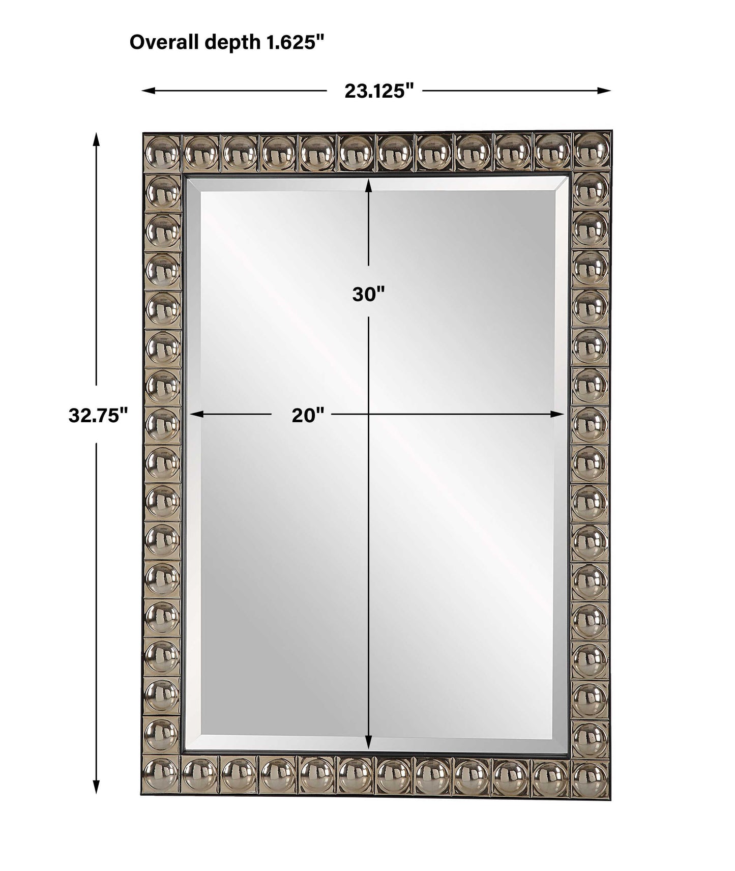 Silvio Tiled Vanity Mirror
