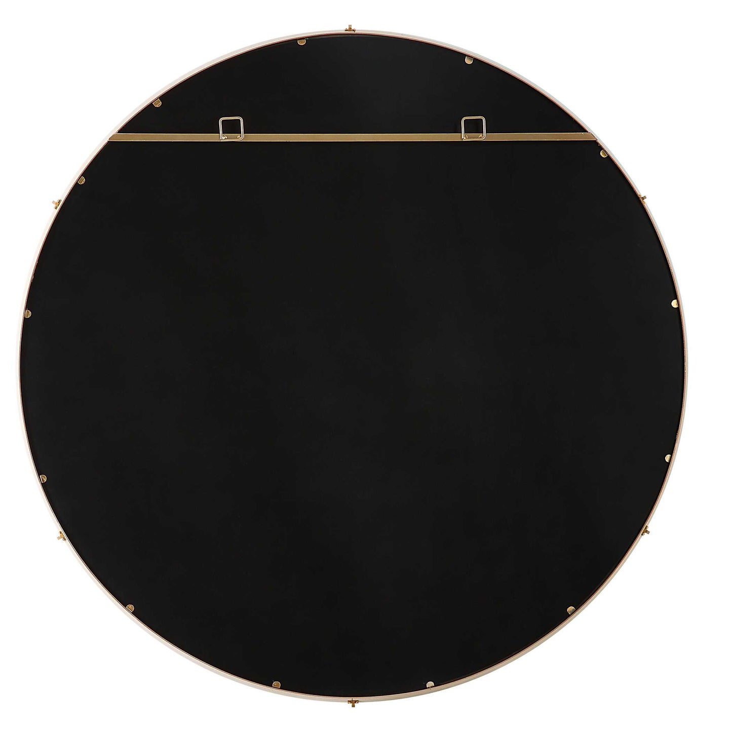 Cyprus White Round Mirror