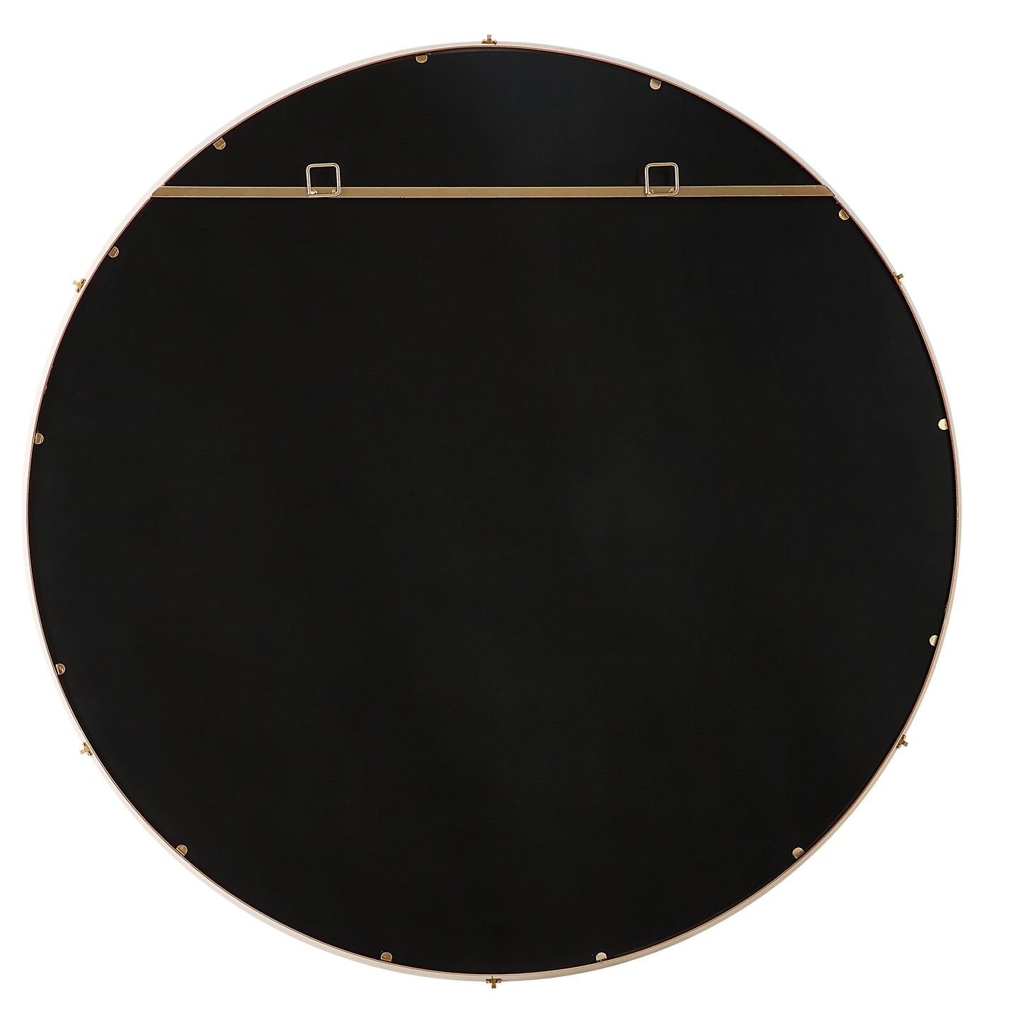 Cyprus White Round Mirror