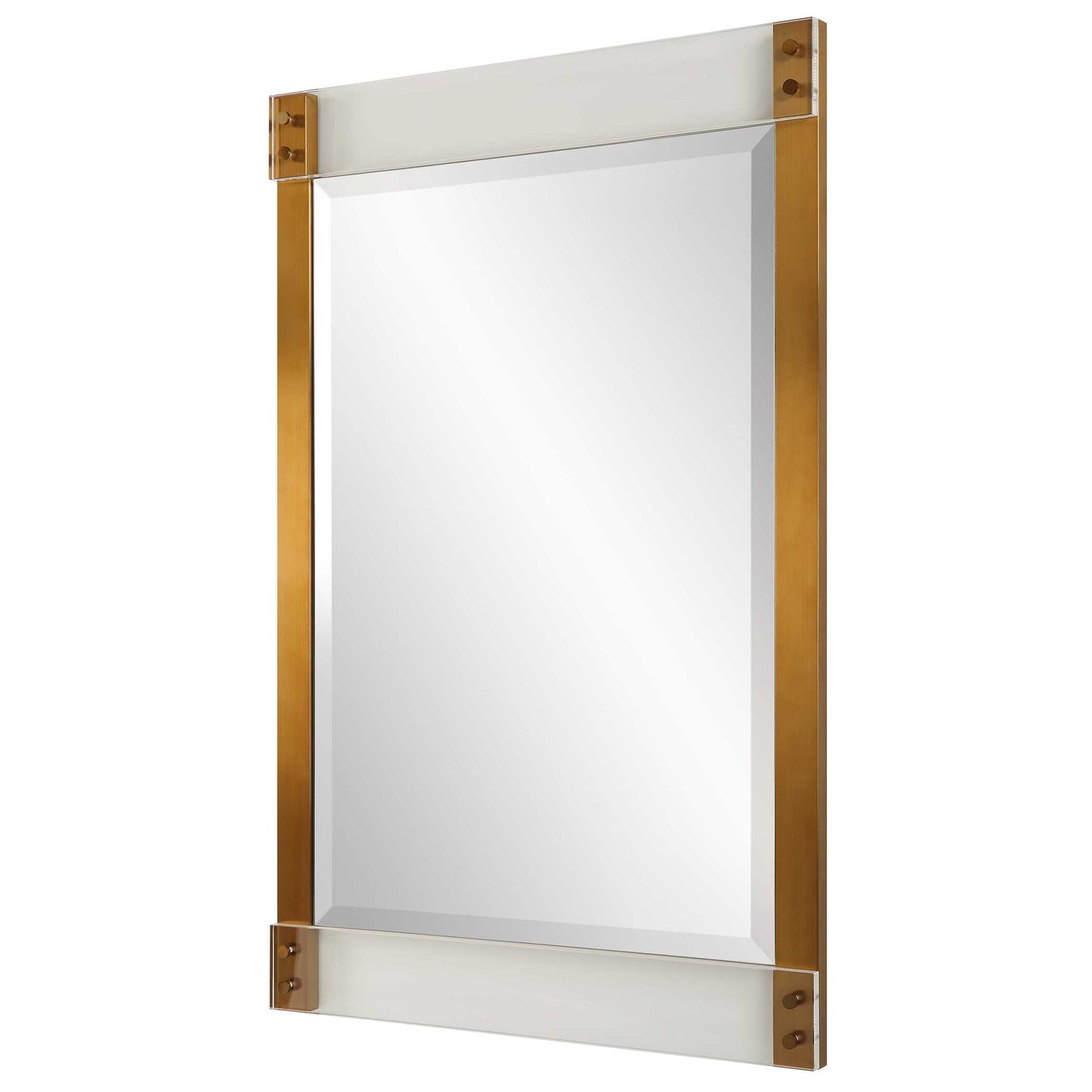 Nera Plated Brass Mirror