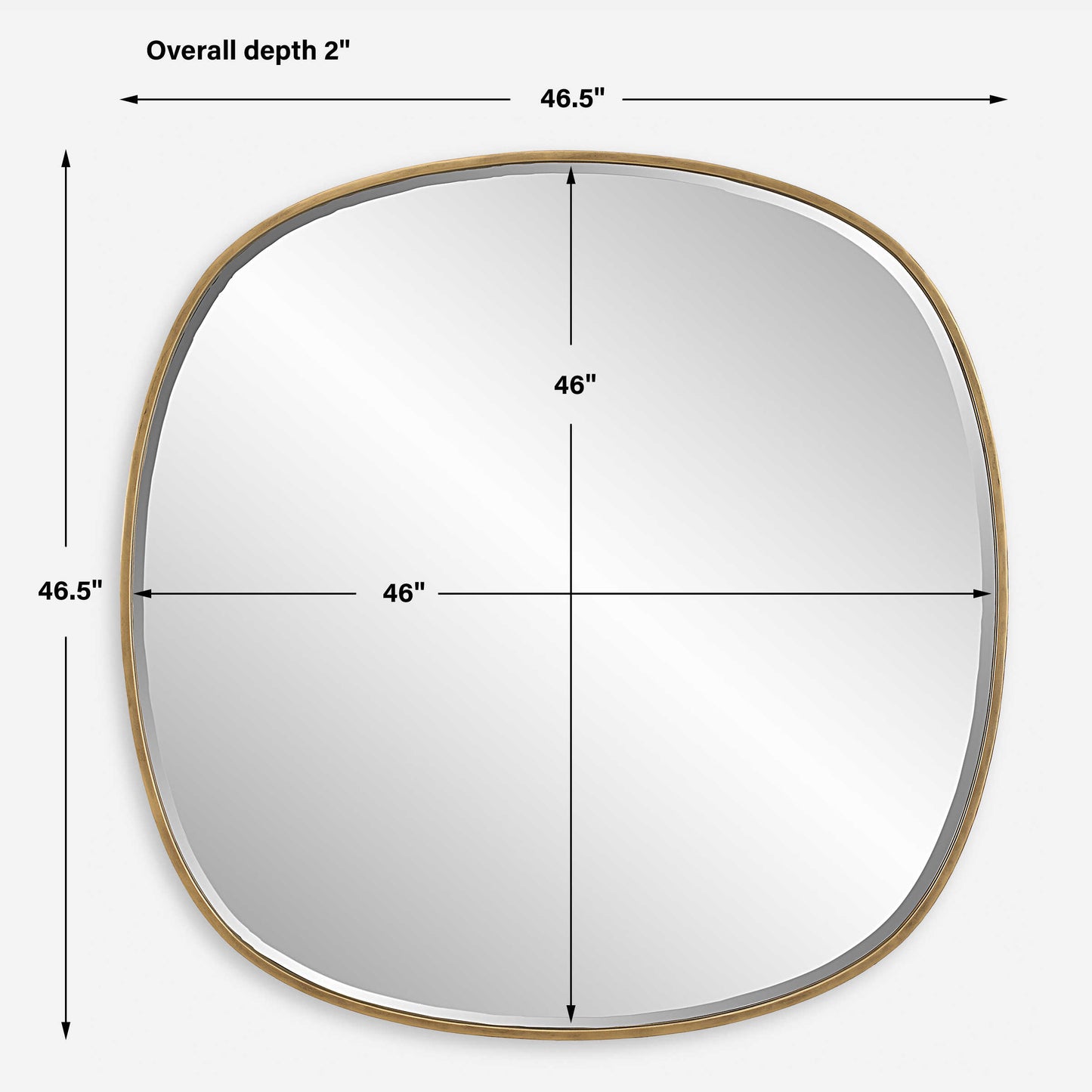 Webster Antique Gold Mirror