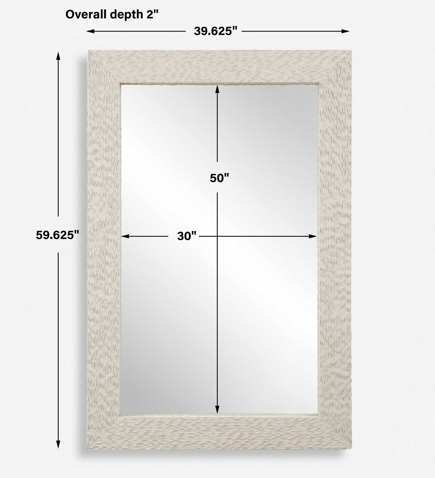 Everett Ivory Stone Mirror